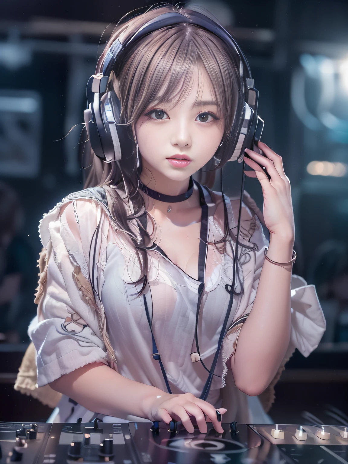 (masterpiece, best quality,high quality,White skin,Beautiful detailed face),(realistic:1.2),photorealistic,perfect lighting,(extremely detailed CG:1.2),(masterpiece, best quality:1.2), anime girl laying on the floor with headphones on, anime style 4 k, cute anime girl, beautiful anime high school girl, anime moe artstyle, seductive anime girl, anime best girl, young anime girl, anime! 4 k, anime! 4k, attractive anime girl, anime girl, (anime girl), an anime girl, 4k anime wallpaper,(western girl:1.2)