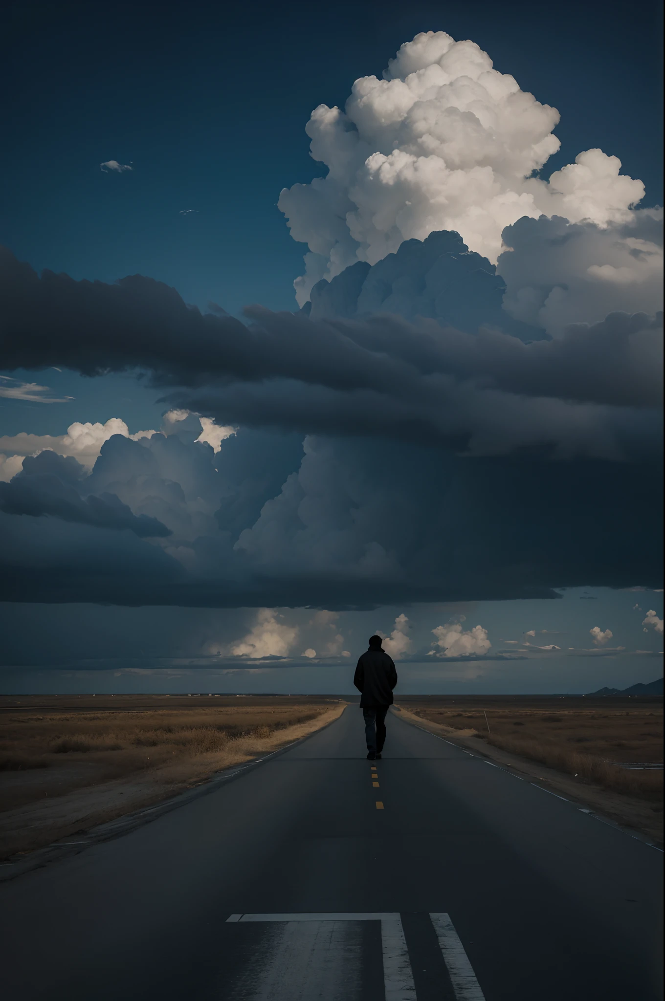 A lone，Depressive，A feeling of suffocation，emptiness，desolation，One guy，（Multi-scenario），Look into the distance，超高分辨率，Master masterpieces，super high precision，multi-perspective