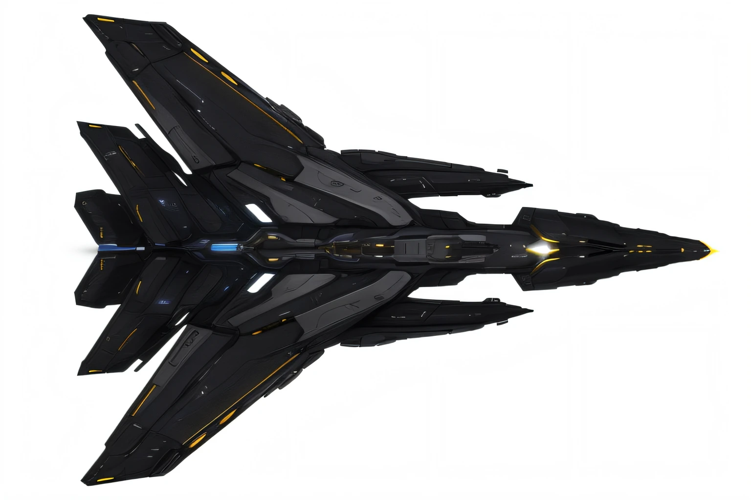 Spaceship, Stellaris Graphics, Silver and Black color themed, create variant,