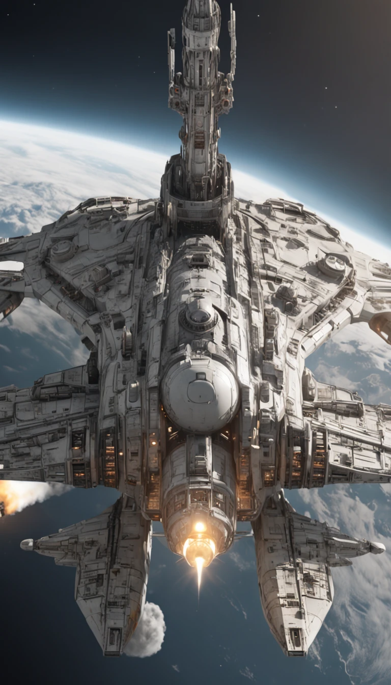 Rock sugar onyx nuclear-powered command ship，Platinum Rania Kea Supercluster，Ivory white marble aircraft carrier，Detail portrayal，Surface reflection，high definition detail，dingdall effect，The light shines，particle fx，Surface reflected light，detail-rich，The texture is delicate，Strong visual impact，hyper-detailing，A high resolution，high saturated，Ray traching，Light and shadow effects，16K smooth，A high resolution，Realistic painting。