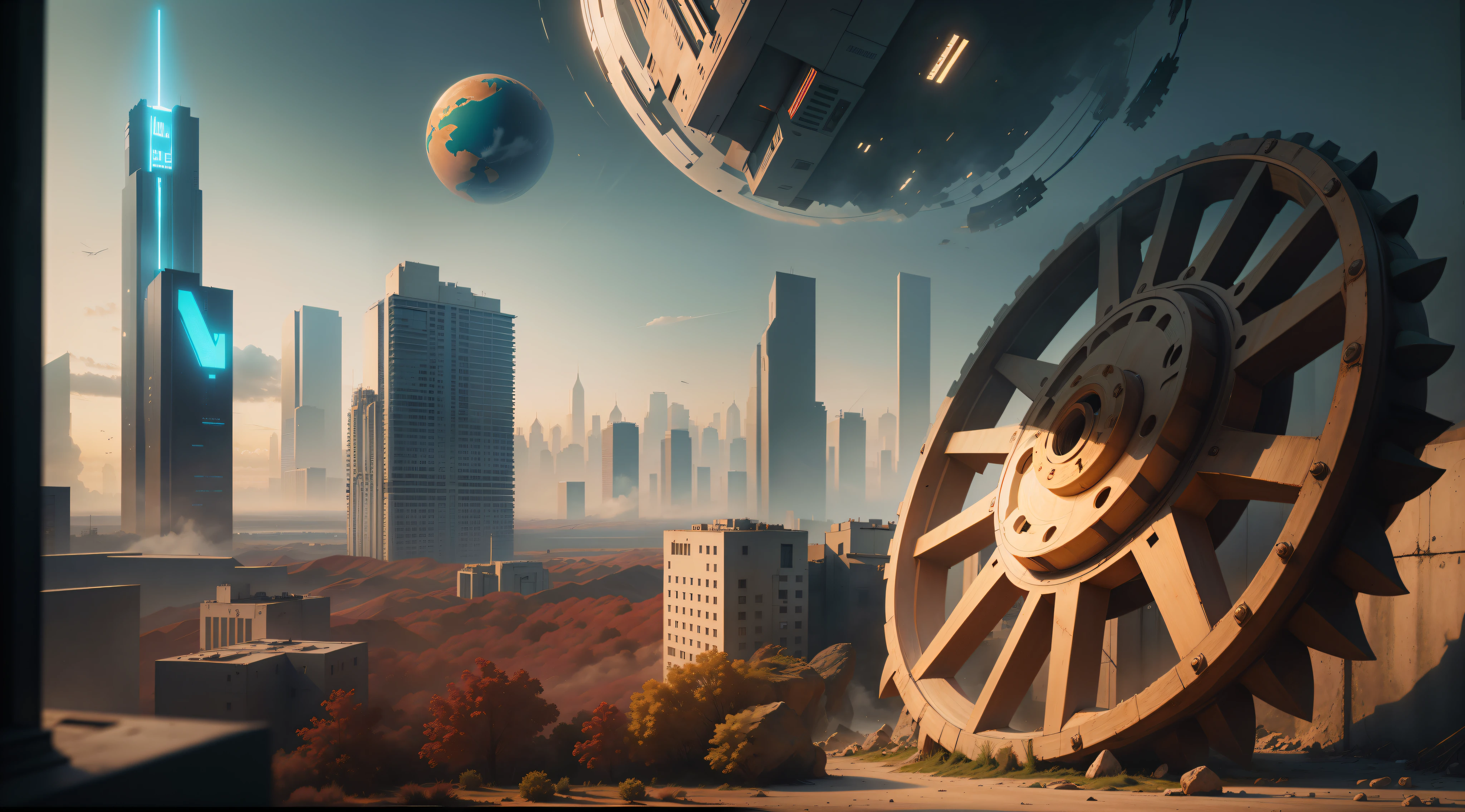 complete the background of the image