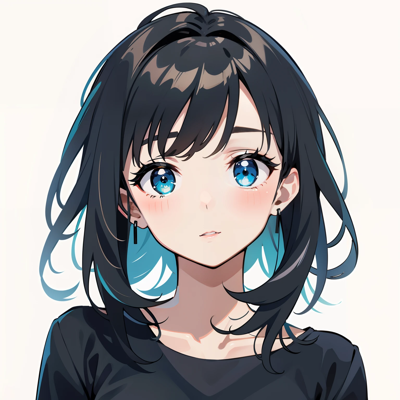black color hair
