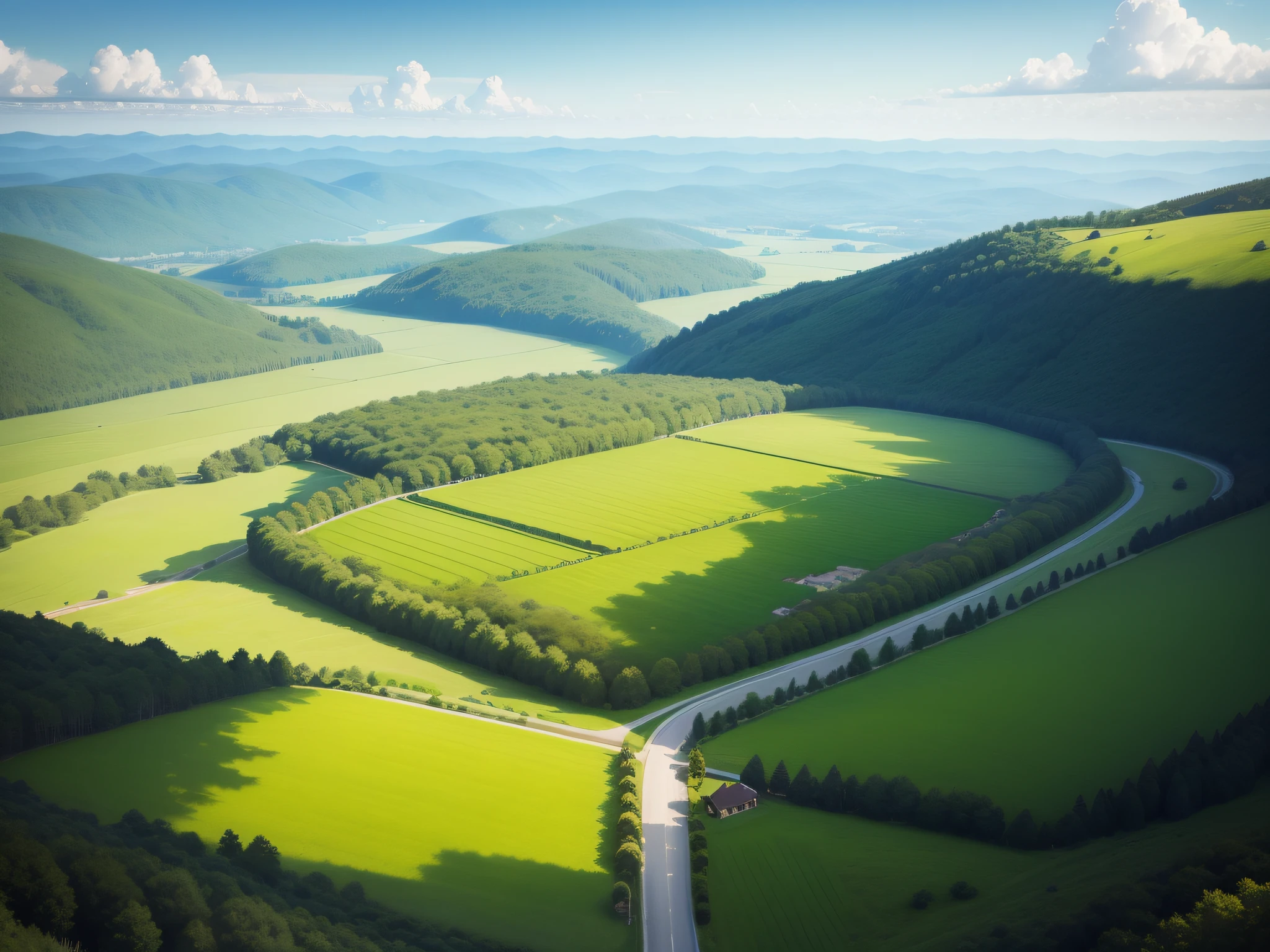 A picture of a summer landscape