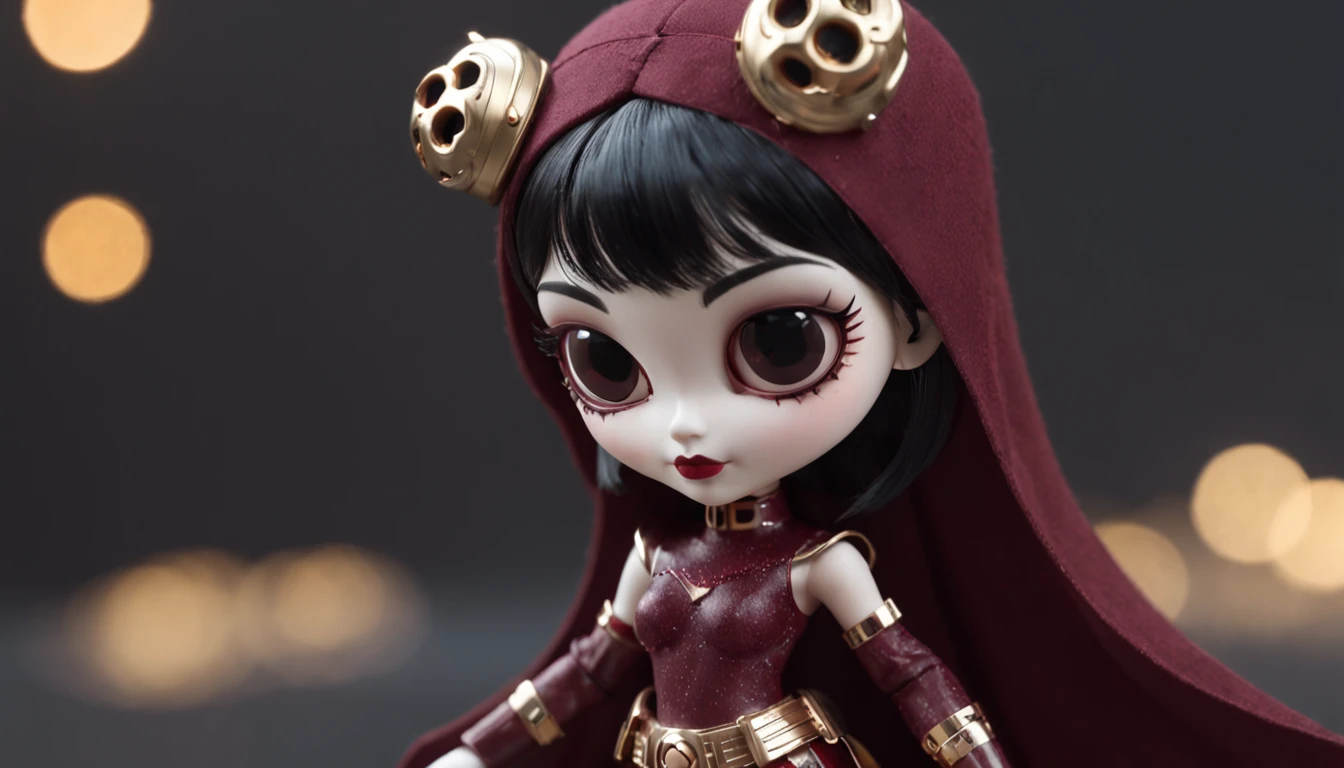 Powerpuff cute girl burgundy constellation,Asian Skull Black Gold Silk Armor Tulle Cyberpunk Space Station 1:900 miniatures,the sideview,Pure transparency,full bodyesbian,Ice is permeable to gas,Film light and shadow,Panorama ultra-wide angle,extremely happy,Silica gel texture is delicate,Strong visual impact,hyper-detailing,Dream girl,Refined face,prettyeyes,high saturated,Wear gold wire-rimmed reflective sunglasses,crystal-clear,Good sense of perspective,Light and shadow effects,16K smooth,Surface reflected light