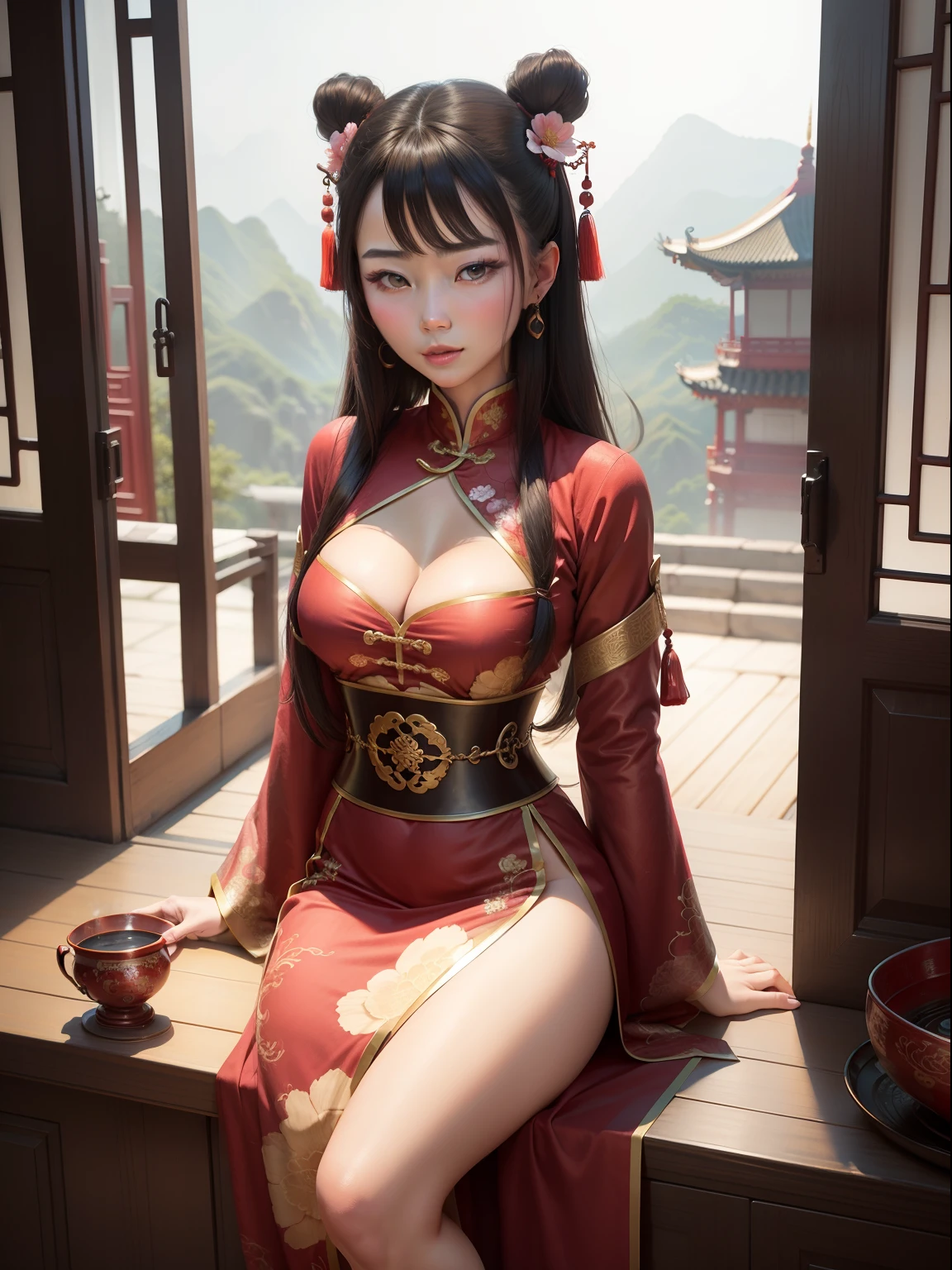 beautiful woman, China, ancient, traditional