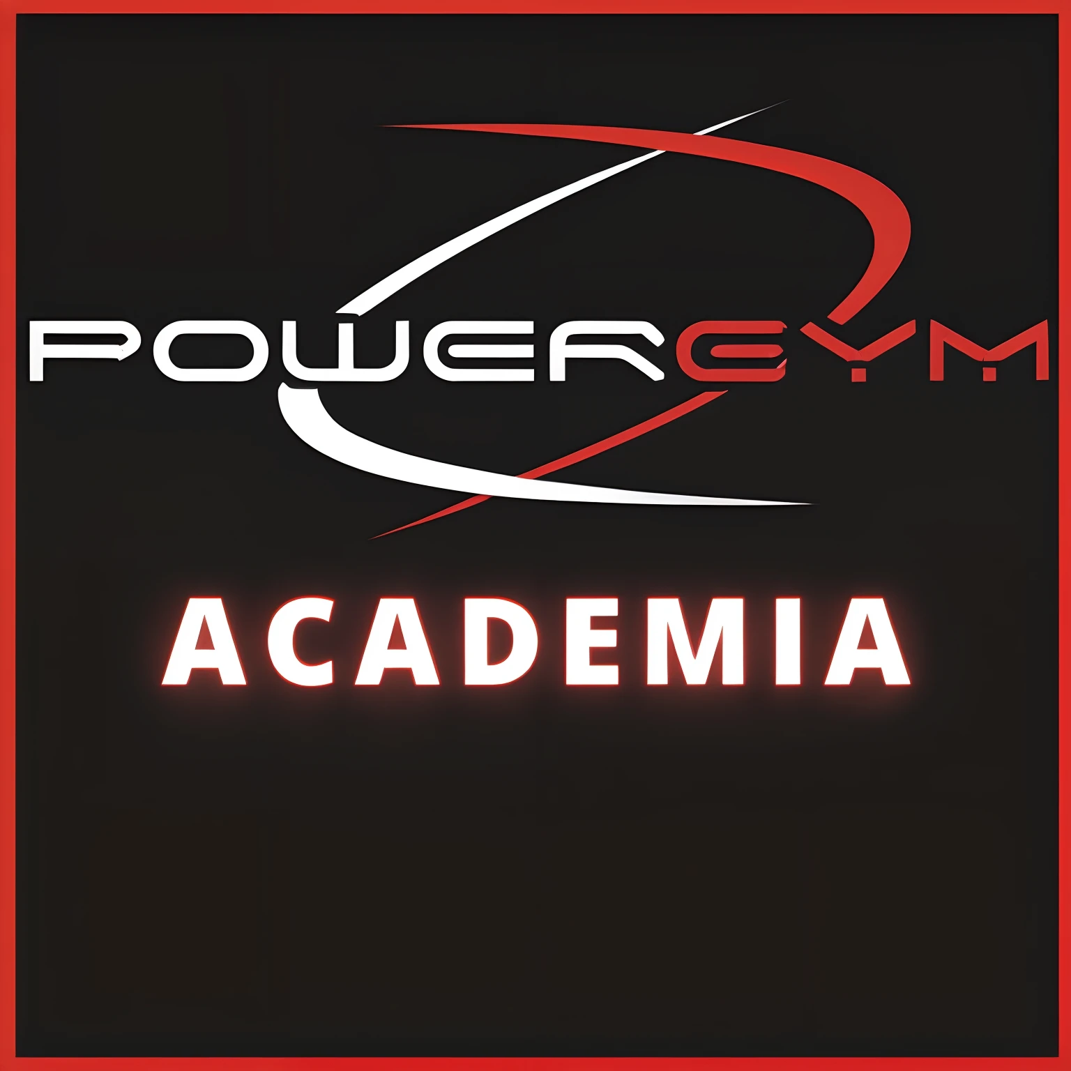 (((logotipo))), Power Gym Academia, fundo preto com detalhes de anilhas, halteres e pesos, academia, ultrarrealista |.