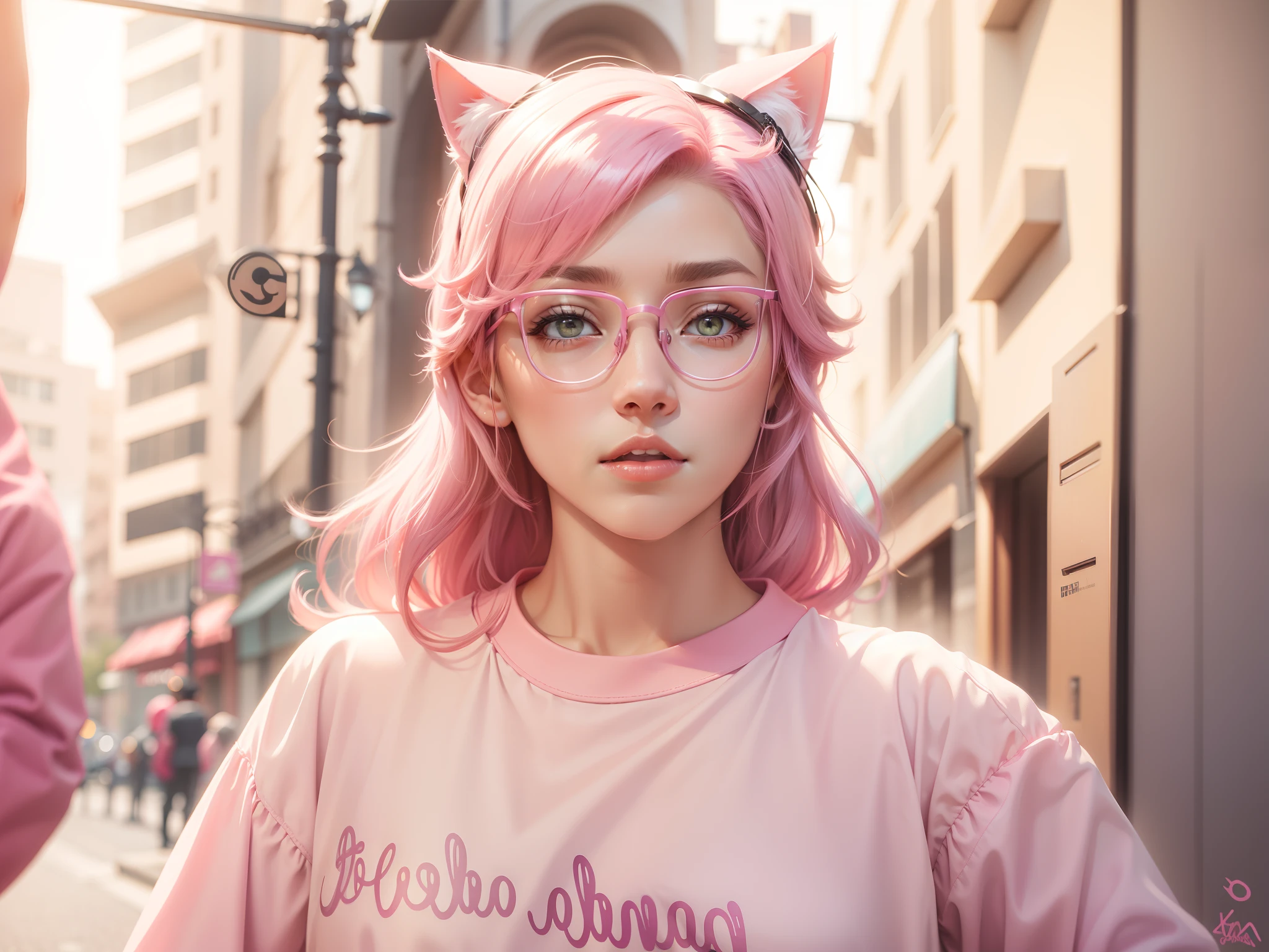Pink cat ears,femele,jk,