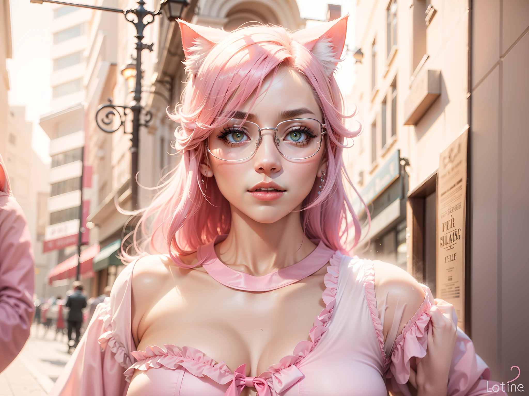 Super-realistic super-detailed full body of a sexy, handsome, beautiful, innocent, blonde 18-year-old woman, (smooth abs)), flushed, ((huge massive giant tits: 1.4)), (sideboob), (underboob), pressing breasts together, white skin, blue eyes, transparent pink microbikini, wearing a small transparent pink thong of lower size, ((sitting in the back seat of a car)), (((cameltoe: 1.2))),  black choker, taking a selfie, Looking at the camera, smiling, having fun, happy, ((medium chest, tomboy girl, small head)), daylight, sunshine, (perfect body: 1.1), (young), (short wavy hair: 1.2), choker, full body photo, busy street, ((wearing a transparent transparent short top pink)), ((miniskirt)), (extremely detailed CG 8k wallpaper),  (an extremely delicate and beautiful piece), (masterpiece), (best quality: 1.0), (high resolution: 1.0), beautiful lighting, stiff nipple, camel's foot, perfect lightning, pulled skirt, realistic shadows, [highres], detailed, ultra-detailed skin, open thigh, one leg up, crouched on the floor, black at thigh height, red high heels, large earring, thighs, (((color))), (loosely worn top), beauty mark,  Low angle, uhd, fujifilm XT3