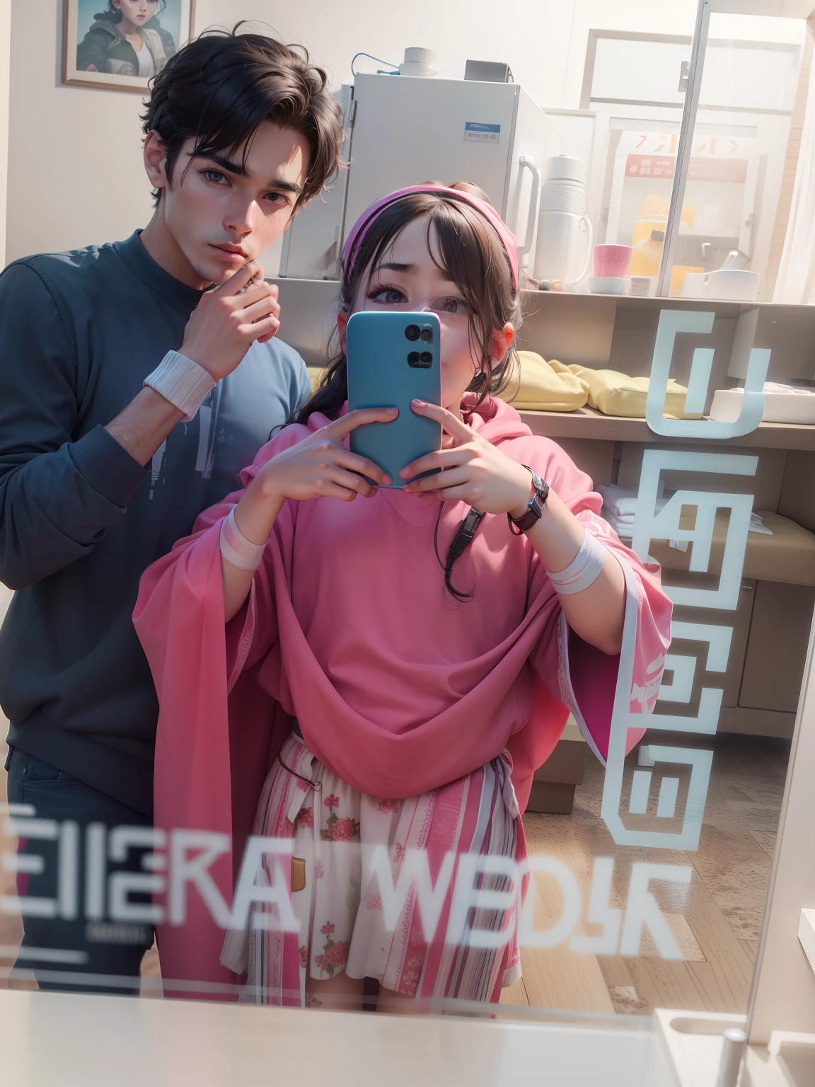 Cute brother and sister 8k ultra realistic