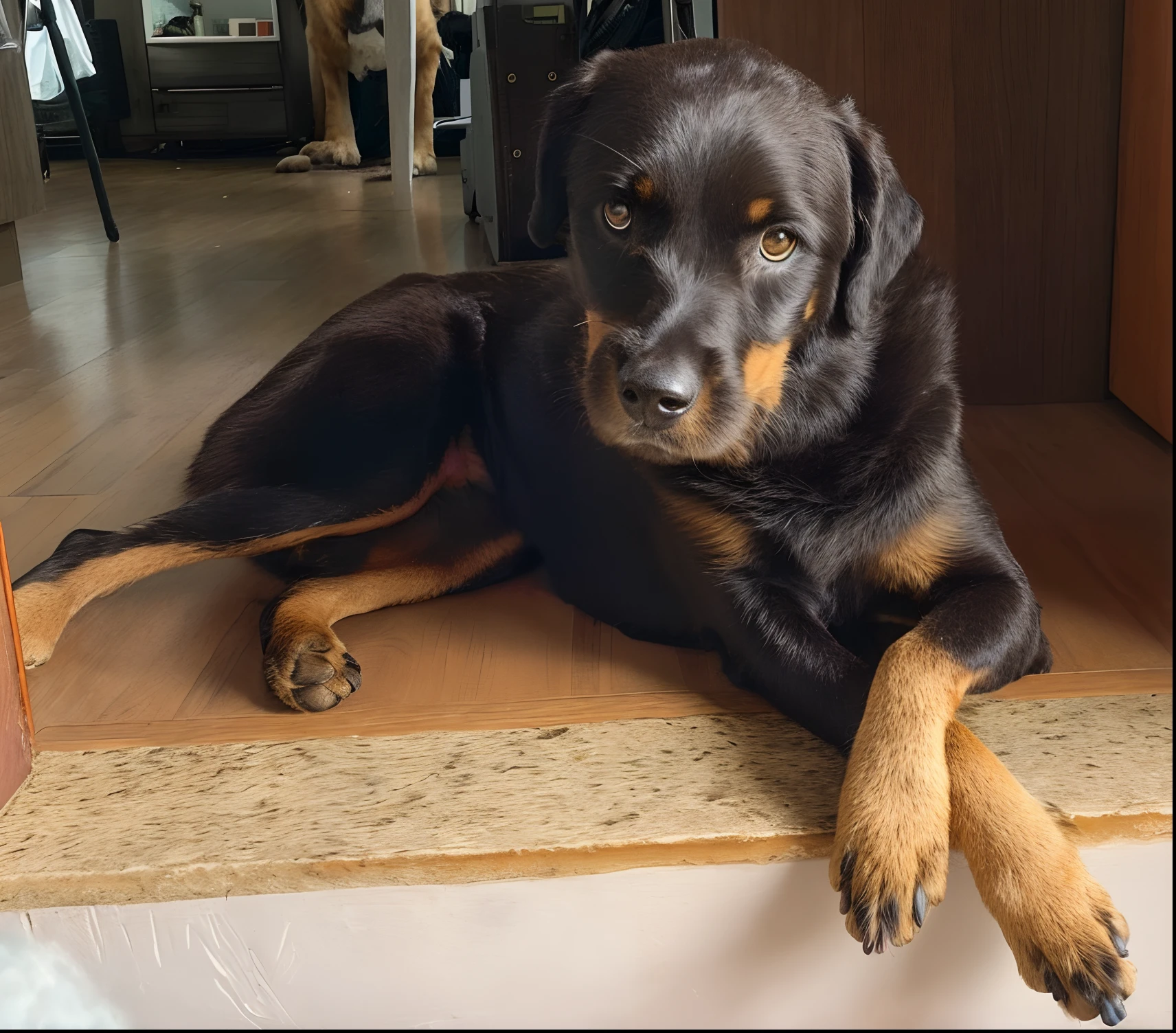 Happy Birthday to a happy furry baby, 4K HD Resolution, High quality image, award winning image, National Geographic picture with grainy background, award winning image, award winning image, hyperrealistic, high resolution, very detailed, award winning image, very detailed, HD Quality