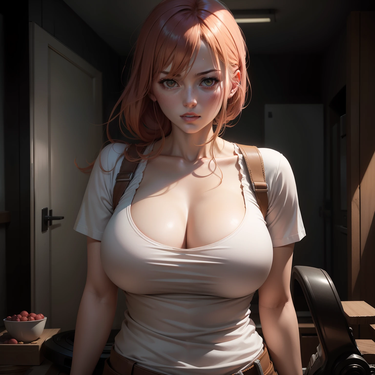Makima de chainsaw man, tetas grandes
