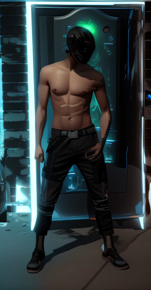 change background cyberpunk handsome boy, realistic face, 8k, ultra realistic.