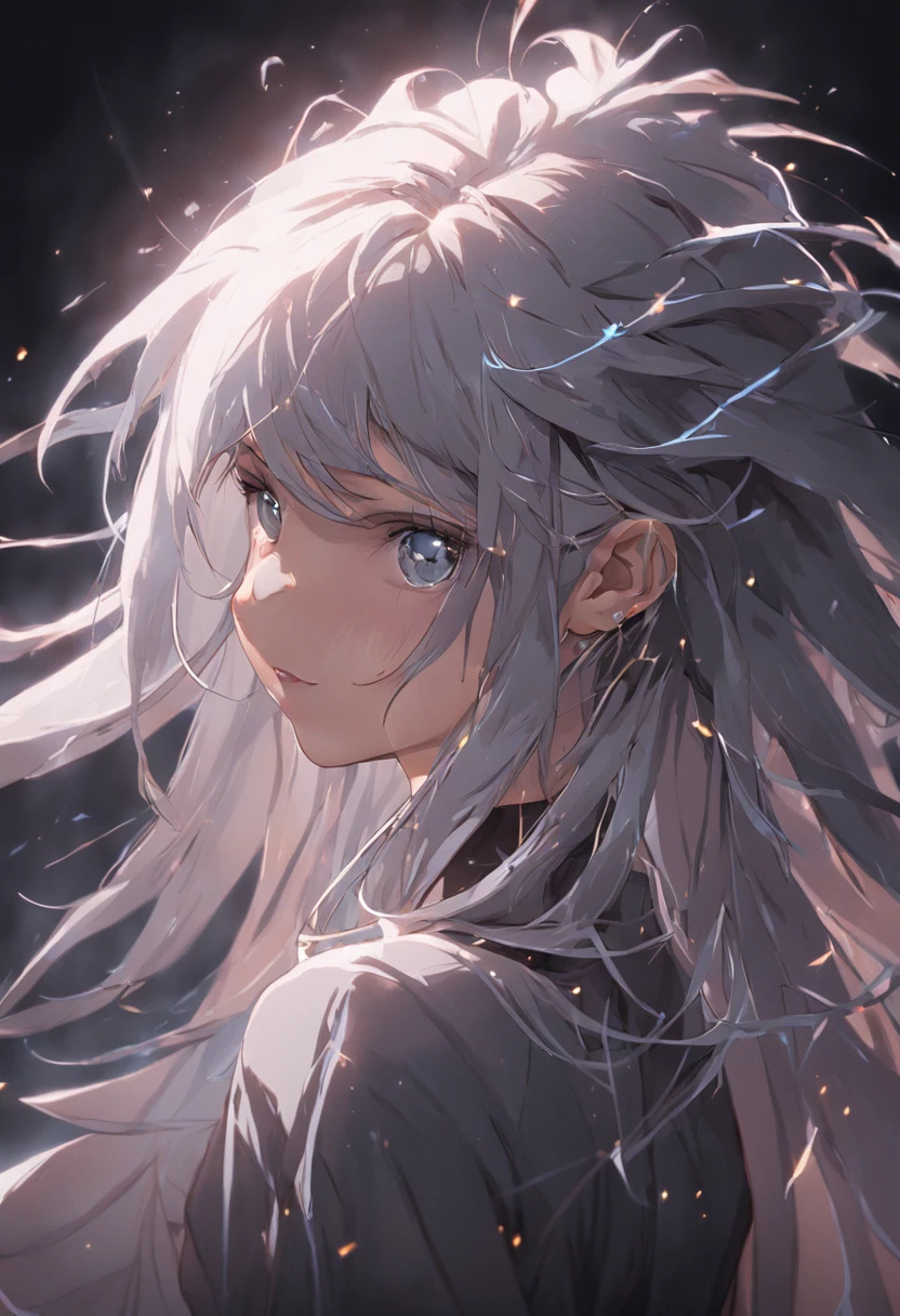 (masterpiece, CGI:1.2), (perfect depiction of a Japanese woman:1.2), (long white hair and elaborate hairstyle:1.2), (flawless and fair complexion:1.2), (wearing striking blue lipstick:1.3), (bright eyes emitting electrifying rays of light:1.3), (dressed in a black cotton shirt:1.3), (editorial-style photo:1.4), (studio setting:1.2), (black backdrop:1.2), (impeccable spotlight illumination:1.3), (meticulously rendered skin textures:1.3), (captivating and alluring expression:1.2), (emphasis on the electrifying eye rays:1.3), (intricate details of the cotton shirt:1.3), (contrasting colors against the black background:1.3), (perfect execution of lighting and composition:1.2), (immersive portrayal of the woman's radiance:1.2), (impressive attention to details and textures:1.2), (captivating and enigmatic aura:1.2), Cinematic, Hyper-detailed, insane details, Beautifully color graded, Unreal Engine, DOF, Super-Resolution, Megapixel, Cinematic Lightning, Anti-Aliasing, FKAA, TXAA, RTX, SSAO, Post Processing, Post Production, Tone Mapping, CGI, VFX, SFX, Insanely detailed and intricate, Hyper maximalist, Hyper realistic, Volumetric, Photorealistic, ultra photoreal, ultra-detailed, intricate details, 8K, Super detailed, Full color, Volumetric lightning, HDR, Realistic, Unreal Engine, 16K, Sharp focus, Octane render.