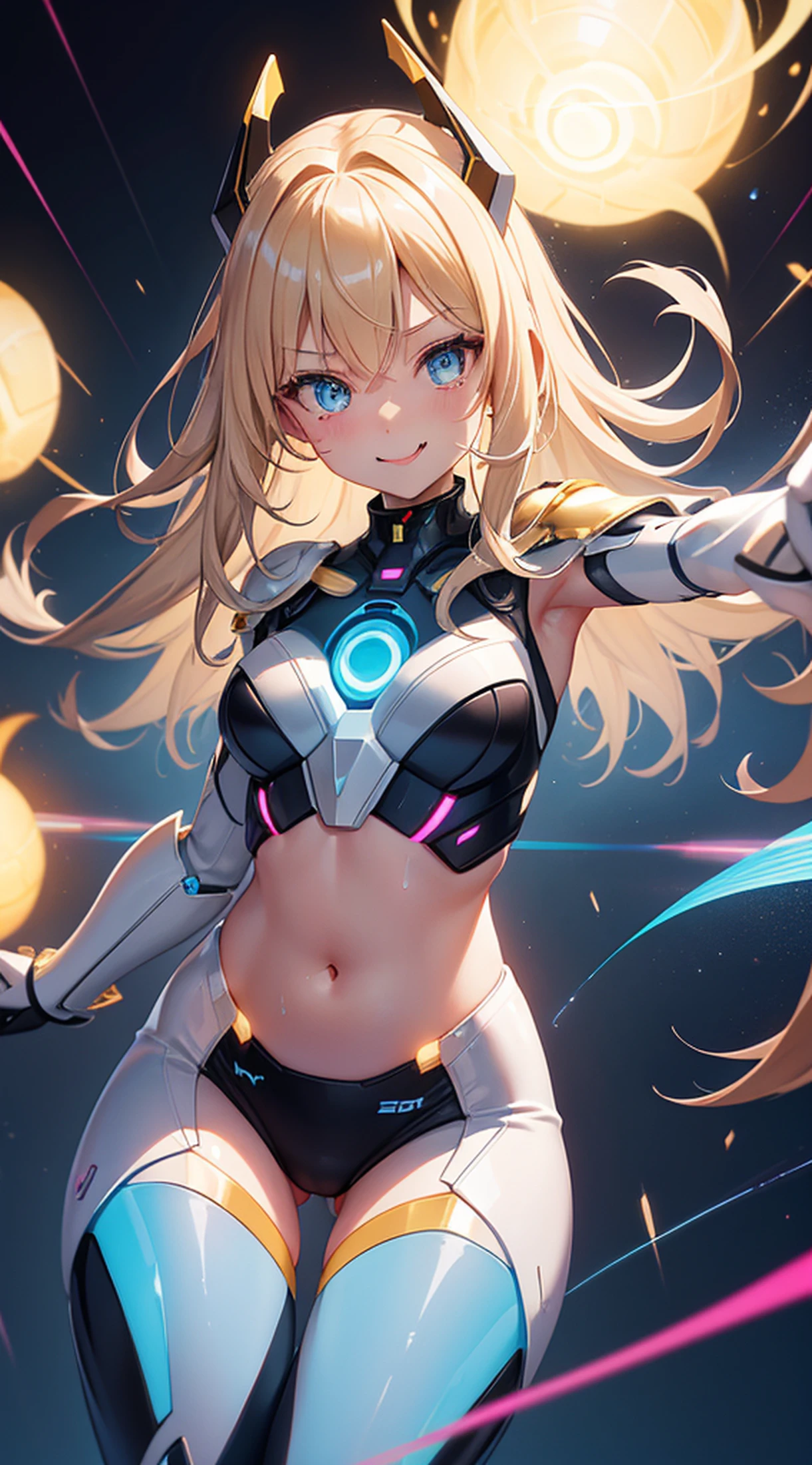 (masterpiece),(Highest quality),(Super detailed),(Best illustrations),(Best Shadow),(Absurd),(Detailed Background),(so beautiful), 16K, 8K,4K,(Best Shadow), (so beautiful)angelabalzac, One person, alone, curby, , very long hair, , Blonde, fluorescent pink eyes, expelled from paradise, , , BlueGreen Headgear, Low twin tails, , , , , , , torogao , , , , , shiny skin, , , , , , , BREAK, , Dramatic lighting, Psychedelic background, Clear liquid, Oculogyric crisis, night, Star-shaped hair fastening, , Torrent of Light, mysterious, spoken hearts