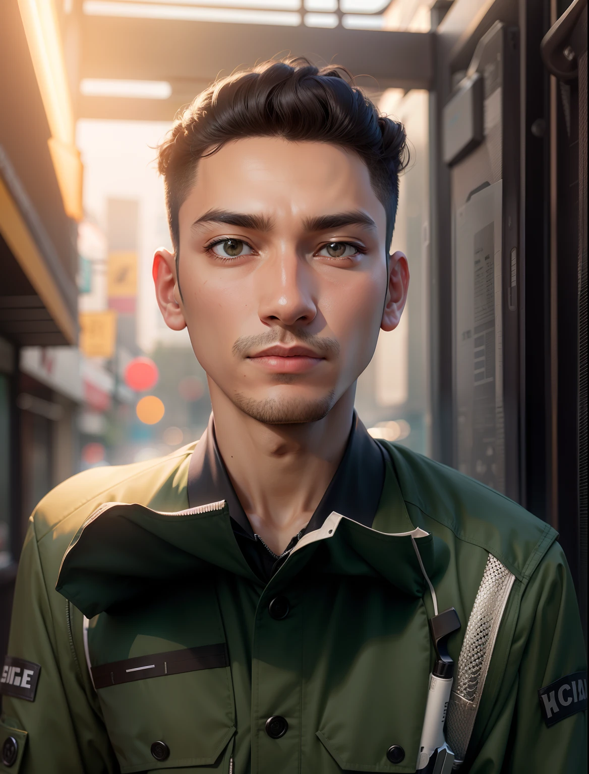 Create jacket with back side gun