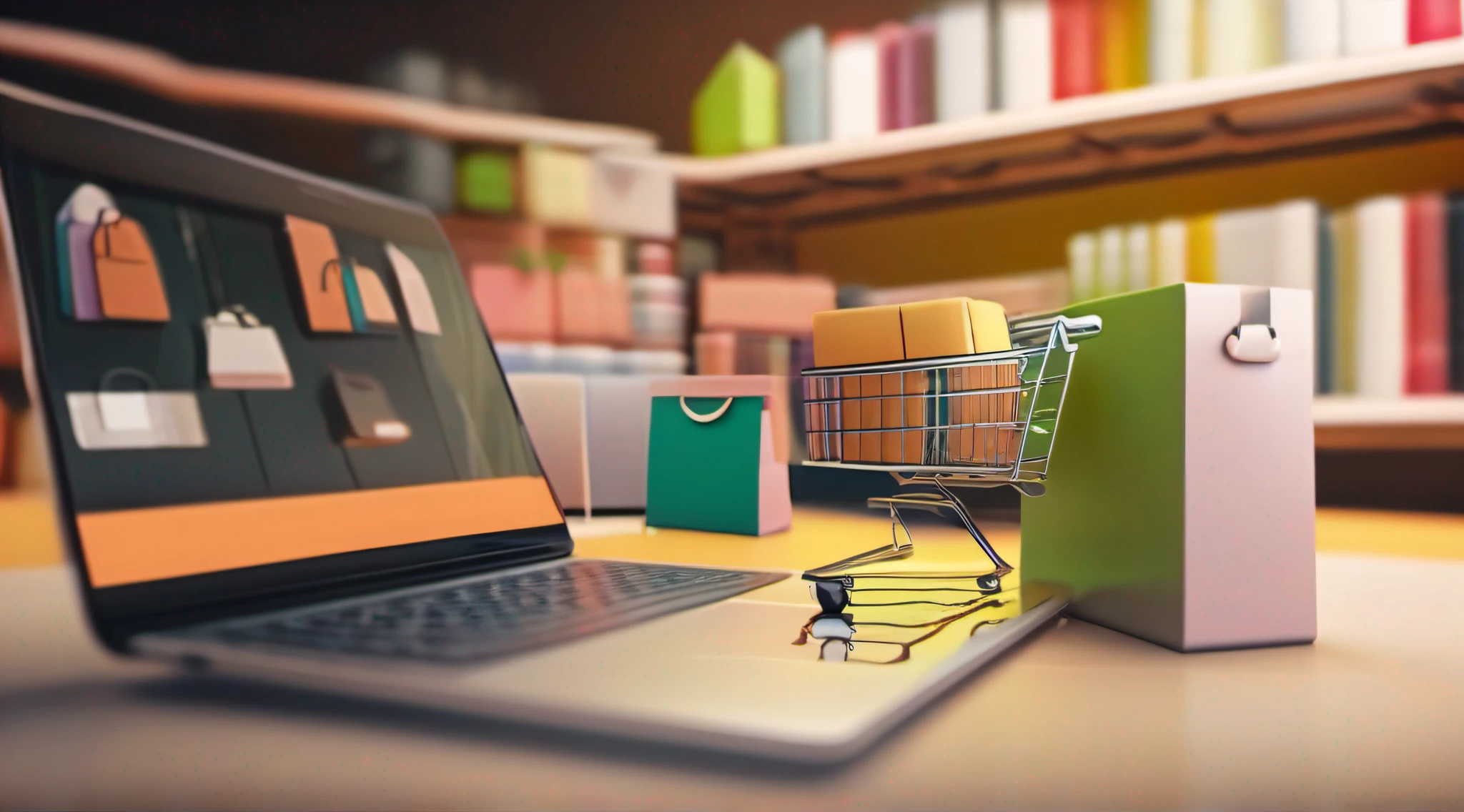 e-commerce site presentation, with inspiration feeling, 4k ultra high resolution, made at modern world era, ultra wide angle