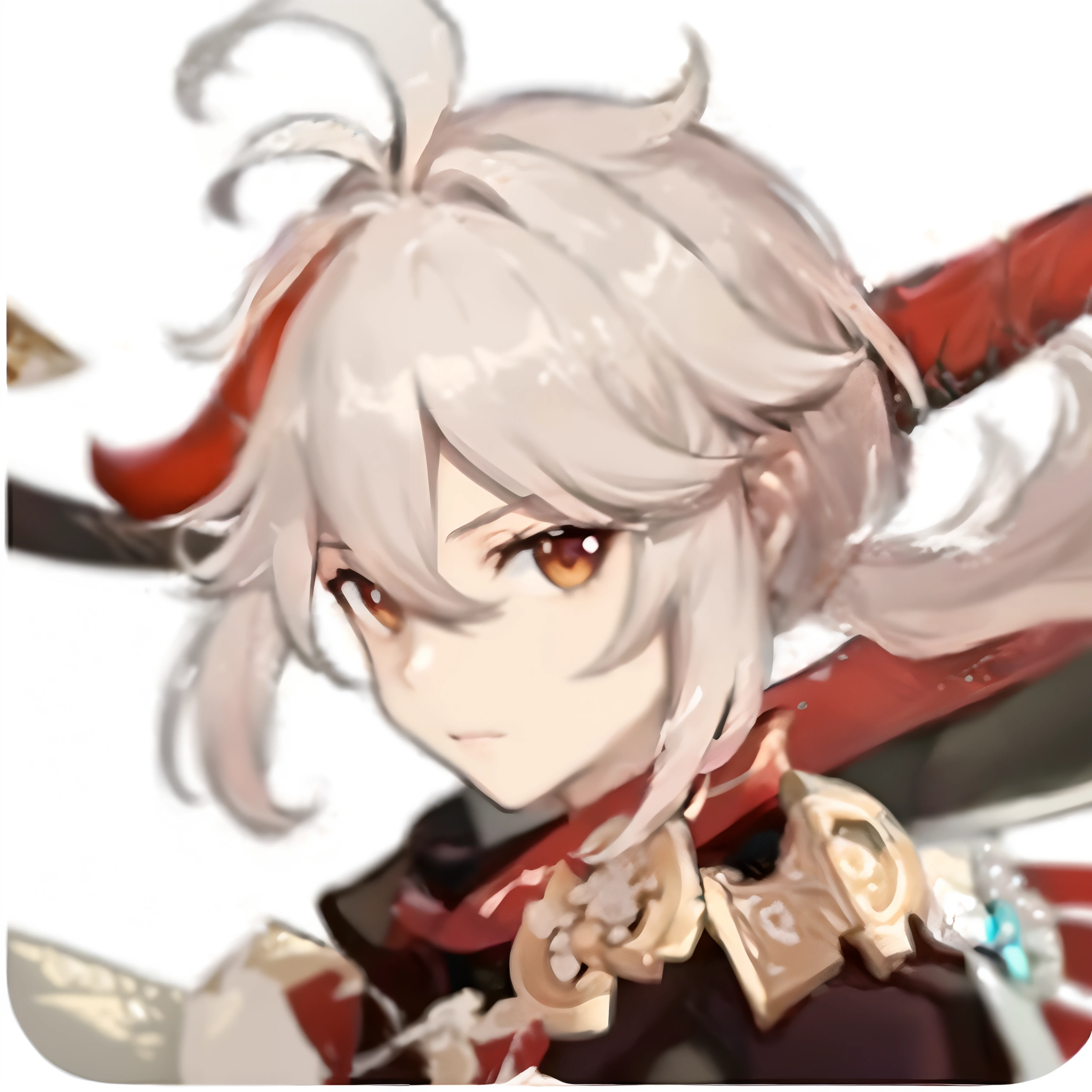 a close up of a person with a sword in his hand, Ayaka Genshin impact, Genshin impact's character, ayaka game genshin impact, Keqing from Genshin Impact, Genshin, Genshin Impact, zhongli from genshin impact, onmyoji portrait, Genshin Impact style, onmyoji, video game genshin impact