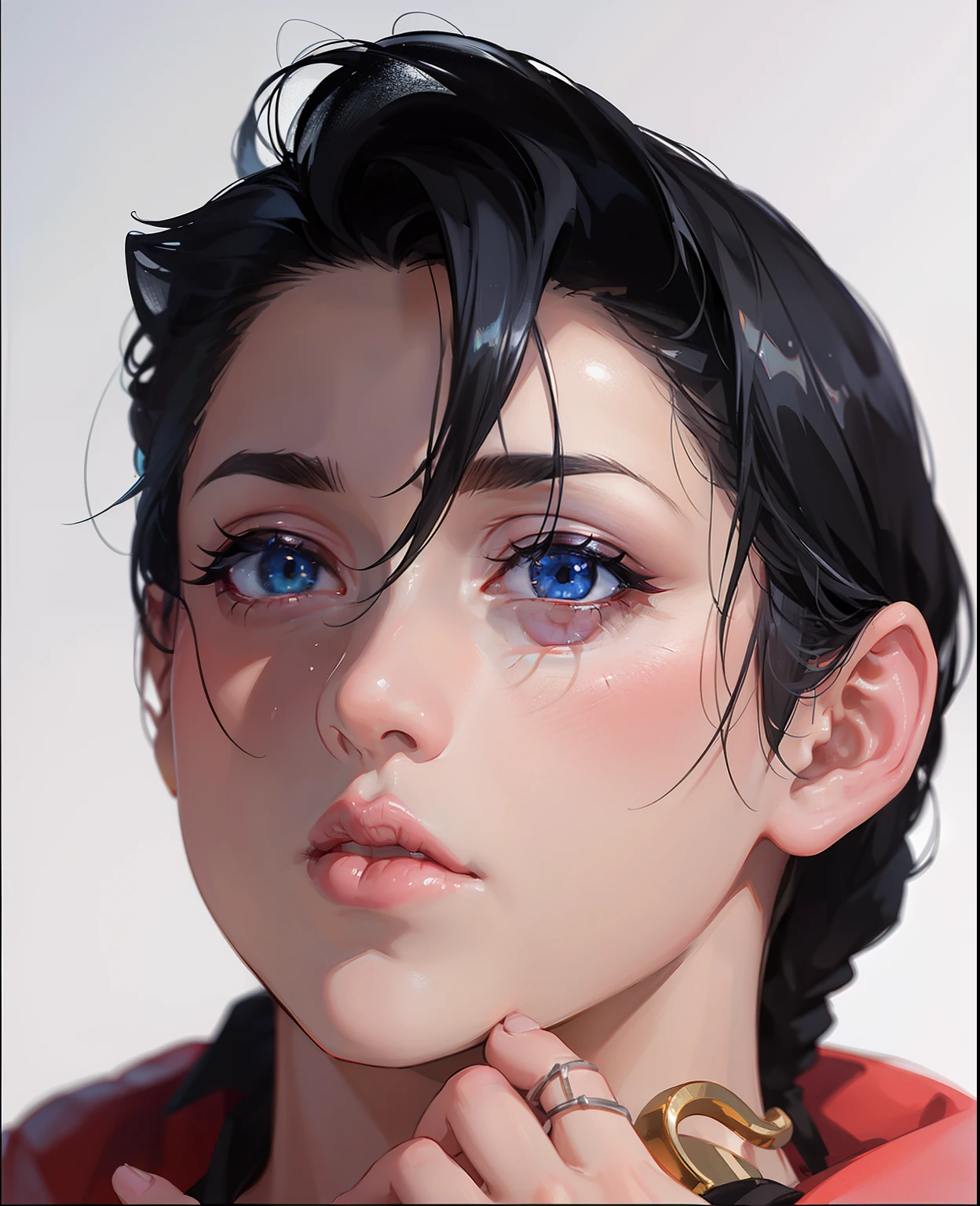 Boy, beautiful realistic، Cool details, raw photo, selfie, realistic hair, realistic eyes, Light and cool lighting, photo realistic, Cel shaded, Gel lighting, ultra details