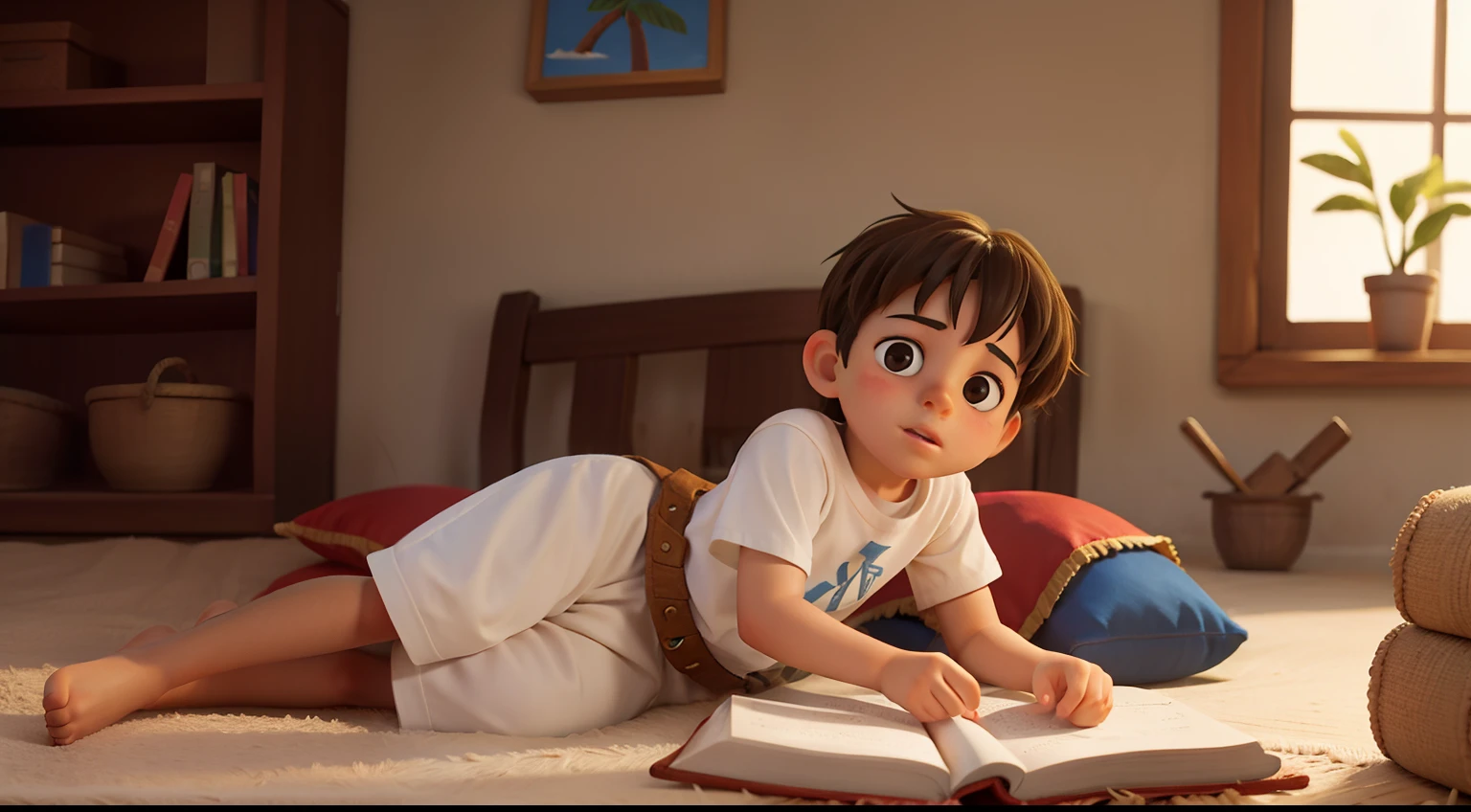 de 05 anos dormindo, casa antiga, biblical story (Samuel as a child)