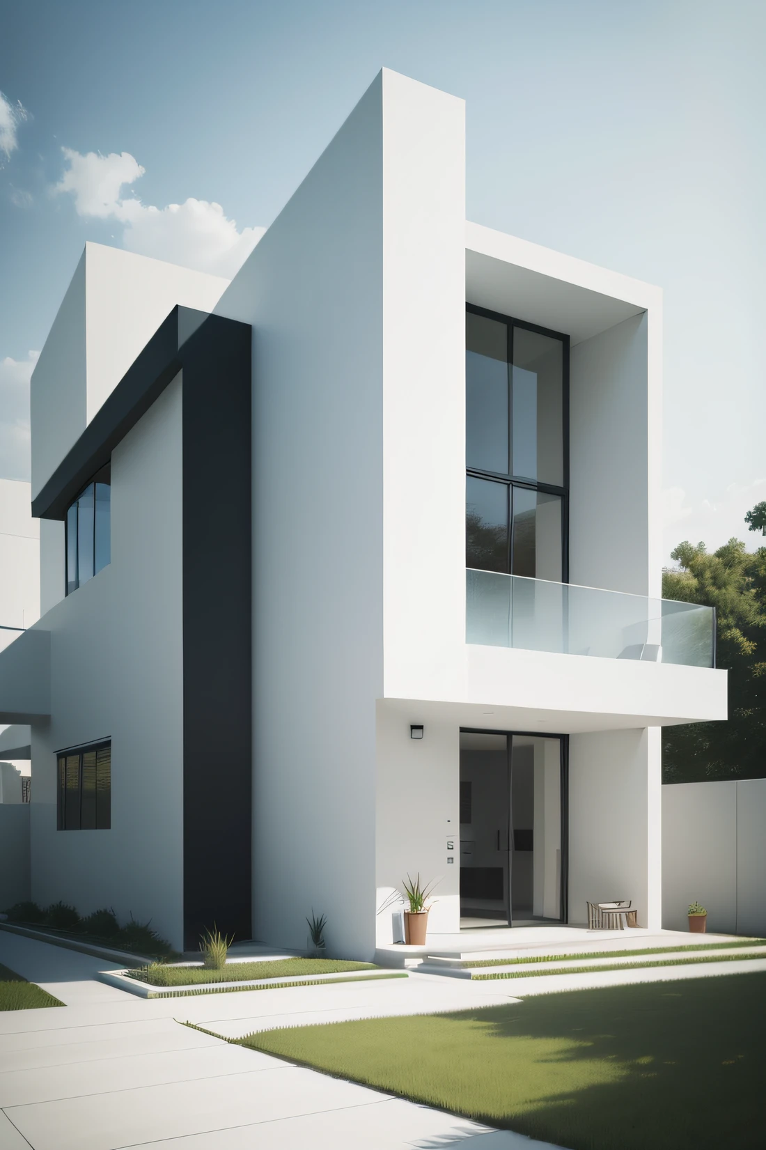 it is a real shot of workers building a house, house under construction, workers repairing, 3 workers are painting the house, modern house with white exterior and large windows, arhitectural shot, modern architecture design, contemporary architecture, award winning modern design, neotraditional modern minimalist, modern architecture, architectural shot, bold architecture, workers, award winning contemporary, contemporary house, overall architectural design, smooth architecture, white minimalist architecture, great architecture, modern house, minimalistic architecture, award winning architecture, white architecture,8k post, 8k post,high quality picture, superb detail 8k, by Jacob Pynas, everything is real, architectural shot, modern design, perfect, the house is from real, the walls details are real, the grass is real