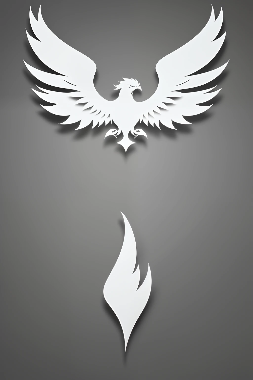 Create a minimalist and monochromatic logo inspired by the Phoenix, a symbol of renewal and rebirth. Craft a clean and iconic logo that captures the essence of transformation. Design a streamlined silhouette of the Phoenix, focusing on its graceful body. Use shades of a single color to emphasize the Phoenix's form, representing the idea of simplicity and focus. Convey the Phoenix's head with a sleek and symbolic crest of elongated feathers forming a minimalist crown-like shape. The eyes, with their subtle details, should convey wisdom and connection. The beak, elegantly curved, should stand out distinctly. Craft the wings with a minimalist yet dynamic style, hinting at flight and motion, with shading techniques that suggest a gradient effect within the monochromatic palette. The tail, composed of minimal lines, should evoke elegance and transformation. To symbolize rebirth, incorporate a subtle transition of shading or lines in parts of the logo, indicating the Phoenix's renewal from its ashes. The logo should encapsulate hope, renewal, and transformation through minimalist design
