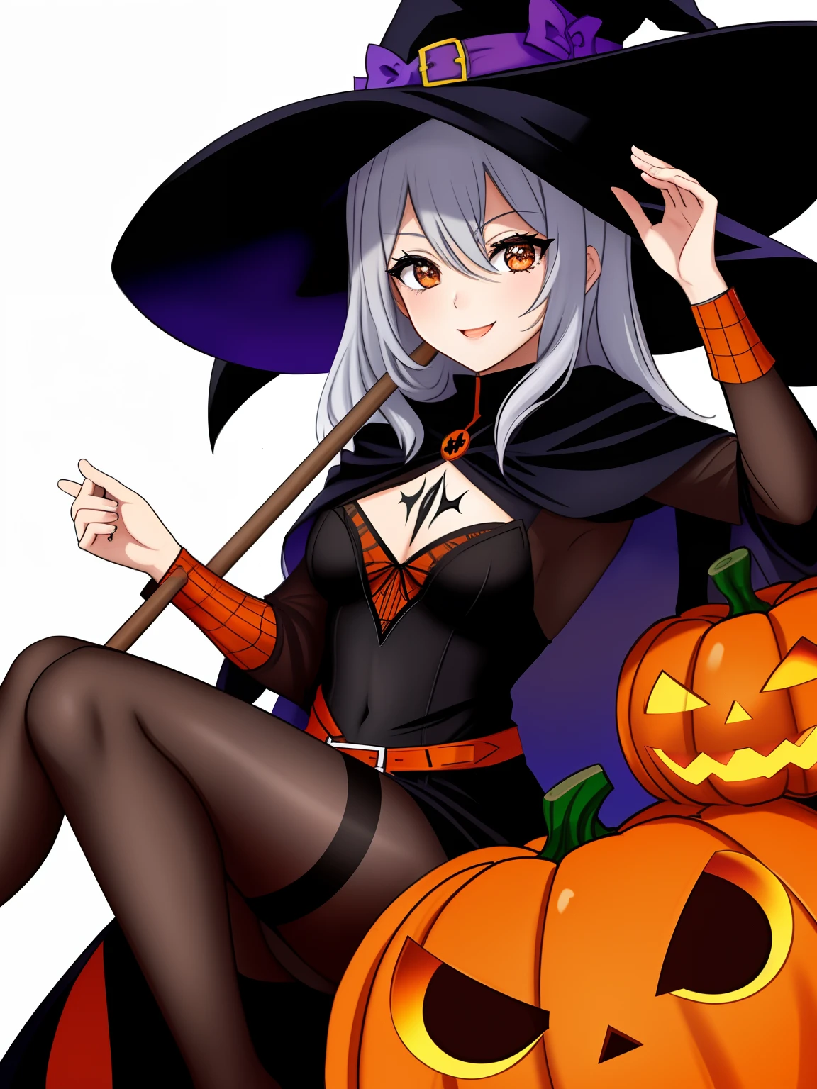 A set of Halloween-themed featuring a witch, Pumpkin, aranha, e outros itens, folha de flash, flash, spontaneous linework, linha desenho de linha, linha escura, Trabalhos de linha, linha plana, linha de trabalho detalhada, sketches, linha pesada, contornos pretos, arte da linha de tinta preta, linha limpa,
