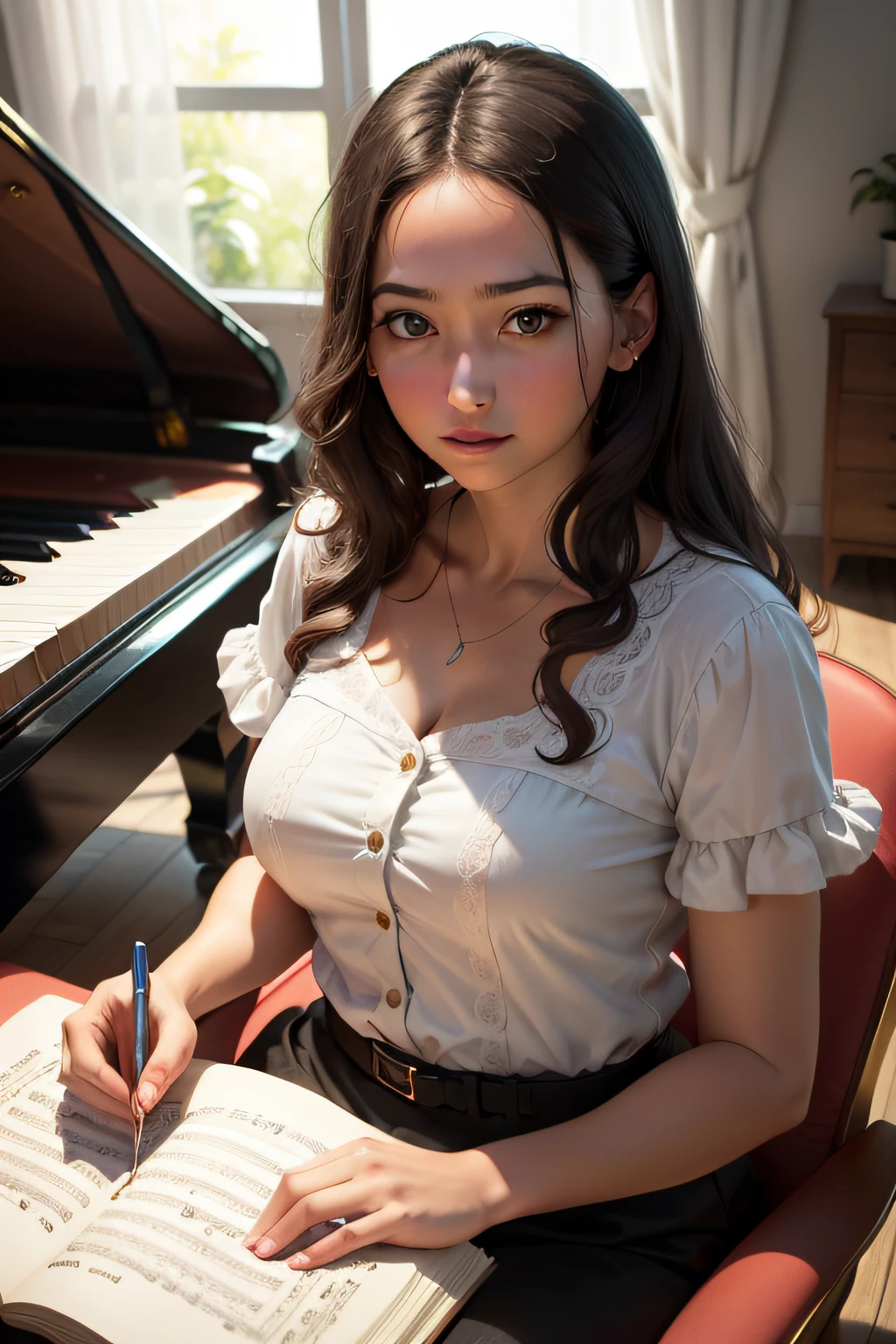 MARIA, A 30-YEAR-OLD GIRL WHO HAS A DREAM TO BECOME A SUCCESSFUL PIANIST