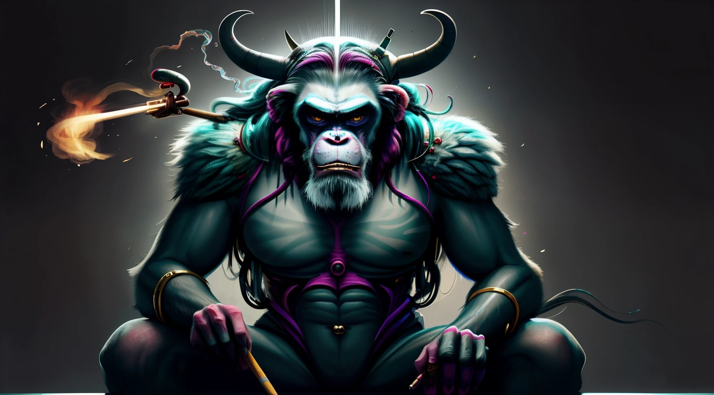 a cartoon monkey wearing a crown and smoking a cigarette, rat with crown, rat king, royal attire akira, by derek zabrocki, inspired by Alex Petruk APe, bored ape nft, rasputin as grubhub character, god save the queen!!!, monkey, by Alex Petruk APe, by Jeka Kemp, extremely high quality artwork, very good image positive_v1.3, ng_deep positive_v1_75t, (beautifull face:0.8),cross-eyed,sketches, (beast quality:2), (high quality:2), (good quality:2), ((monochrome)), ((gray scale)), skin spots, acnes, good anatomy, Deep Positive, facing away, tilted head, good anatomy, giood hands, 8kk quality, good feet, cropped, best quality, high quality, best quality, jpeg artifacts, fewer digits, long neck, cross-eyed, polar lowres, good body, good proportions, gross proportions, ((repeating hair)).