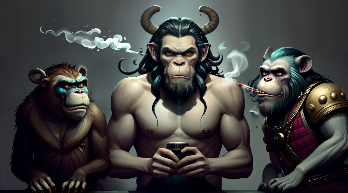 a cartoon monkey wearing a crown and smoking a cigarette, rat with crown, rat king, royal attire akira, by derek zabrocki, inspired by Alex Petruk APe, bored ape nft, rasputin as grubhub character, god save the queen!!!, monkey, by Alex Petruk APe, by Jeka Kemp, extremely high quality artwork, very good image positive_v1.3, ng_deep positive_v1_75t, (beautifull face:0.8),cross-eyed,sketches, (beast quality:2), (high quality:2), (good quality:2), ((monochrome)), ((gray scale)), skin spots, acnes, good anatomy, Deep Positive, facing away, tilted head, good anatomy, giood hands, 8kk quality, good feet, cropped, best quality, high quality, best quality, jpeg artifacts, fewer digits, long neck, cross-eyed, polar lowres, good body, good proportions, gross proportions, ((repeating hair)).