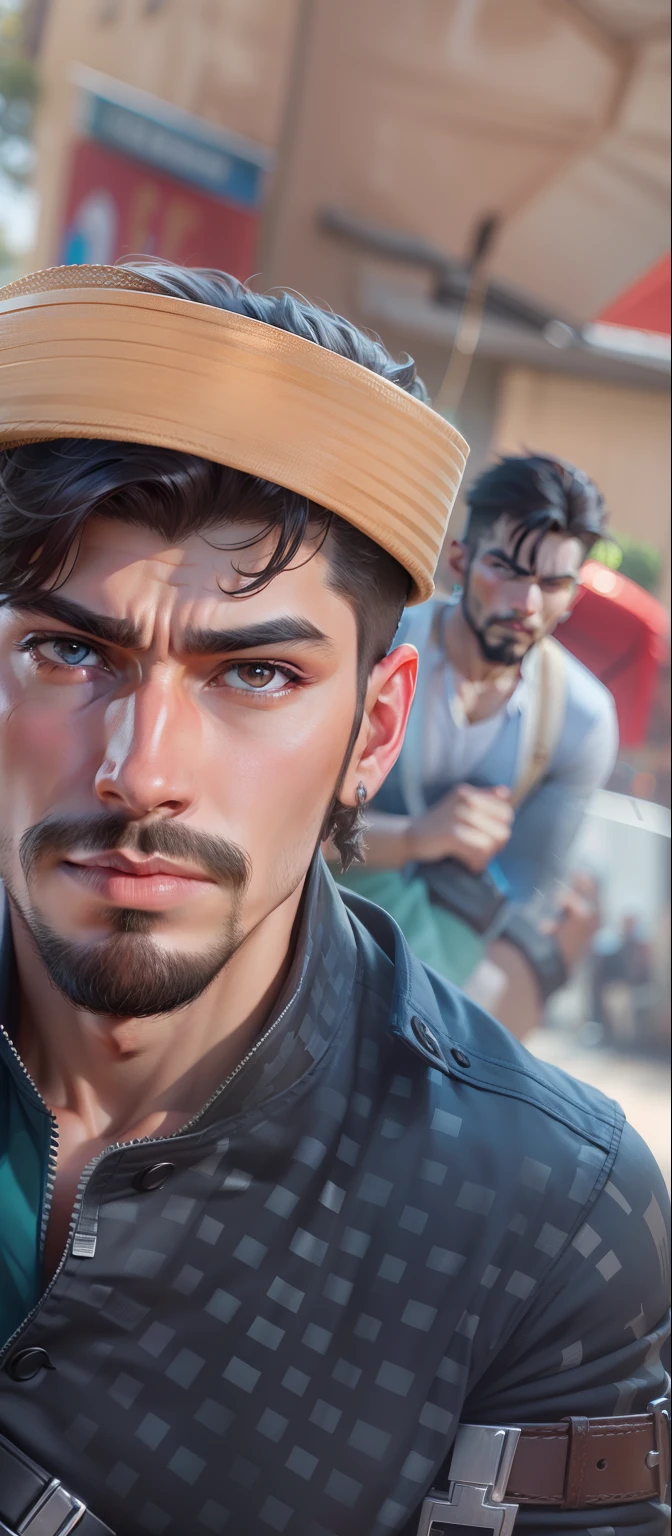 Handsome boy dangerous look .8k ultra