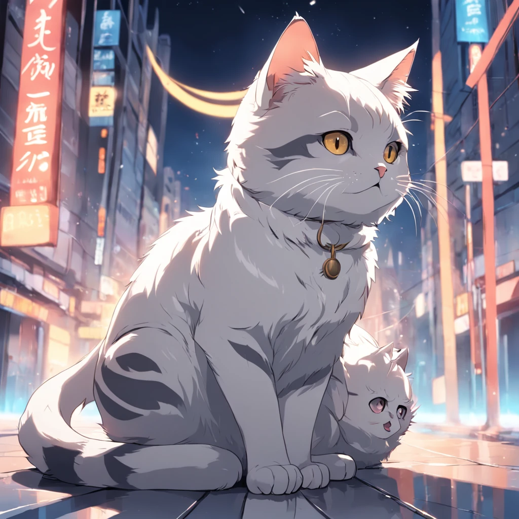um gato em formato de desenho digital com linhas de contorno pretas, estilo vetor, altamente detalhado, plano de fundo branco