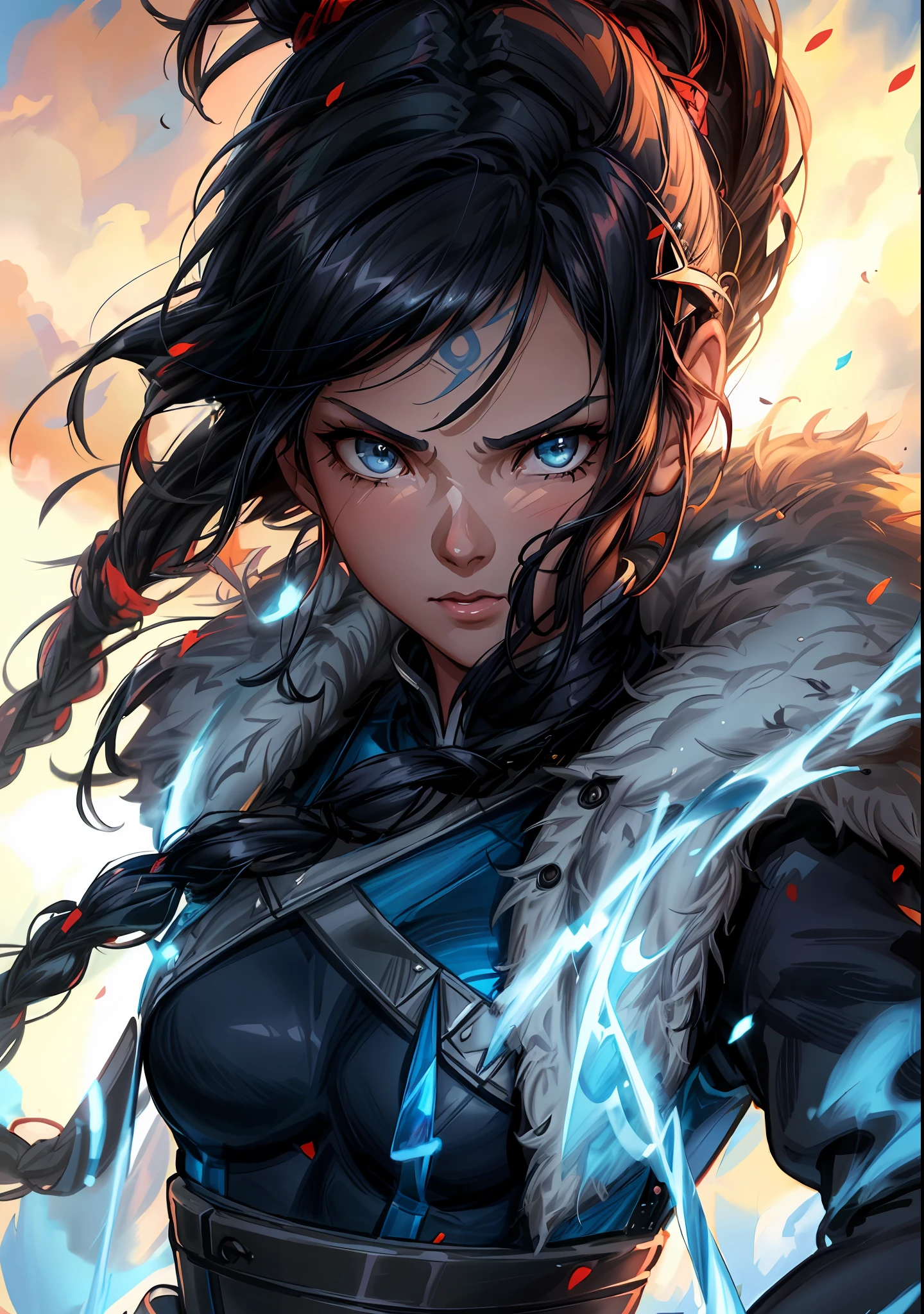 Picture Prompt: Bulma, Ronin Samurai, Big Tits

(Anime-inspired, energy ball, sci-fi vehicle, dragon balls, Bulma, Ronin Samurai, curvaceous figure, big tits, battle-ready, Japanese culture, sword in hand, armored, traditional samurai attire, dynamic lighting, high contrast, full-body shot, gleaming armor, determined expression, eye-catching, battle scene, intense focus, sharp edges, detailed fabric, expressive eyes, realistic pupils, long black hair, wild, flowing, windswept, adventurous spirit)

Bulma, the curvaceous anime heroine,