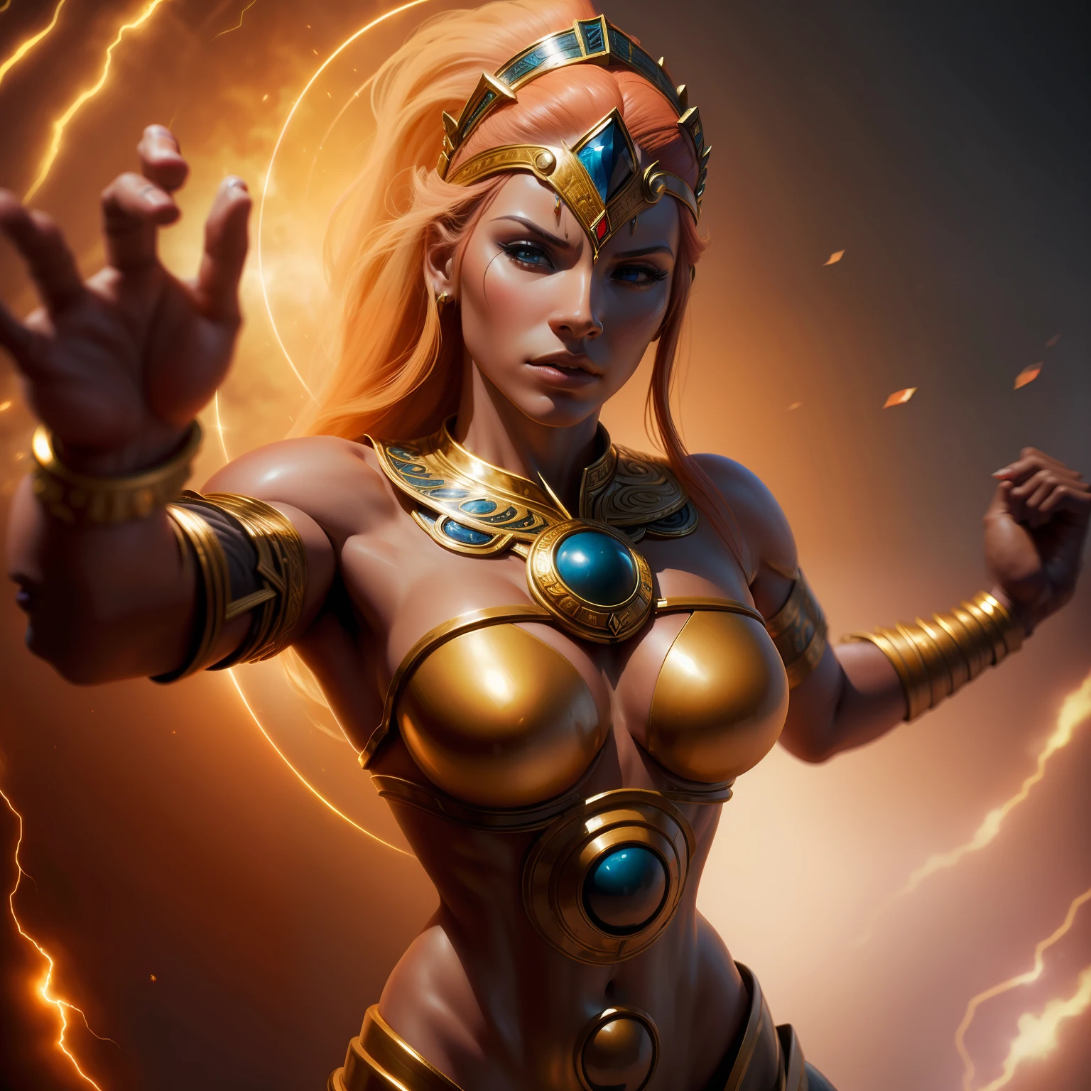 (((imagem realista))), realistic statue of the woman of the emperor of the Amazon, beleza realista, high resolution details, dynamics, 8k.