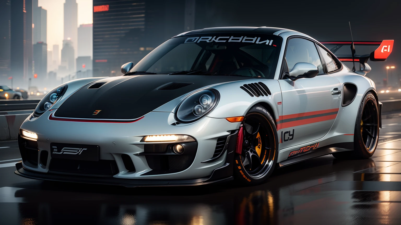 Cyberpunk porsche 911 GT2