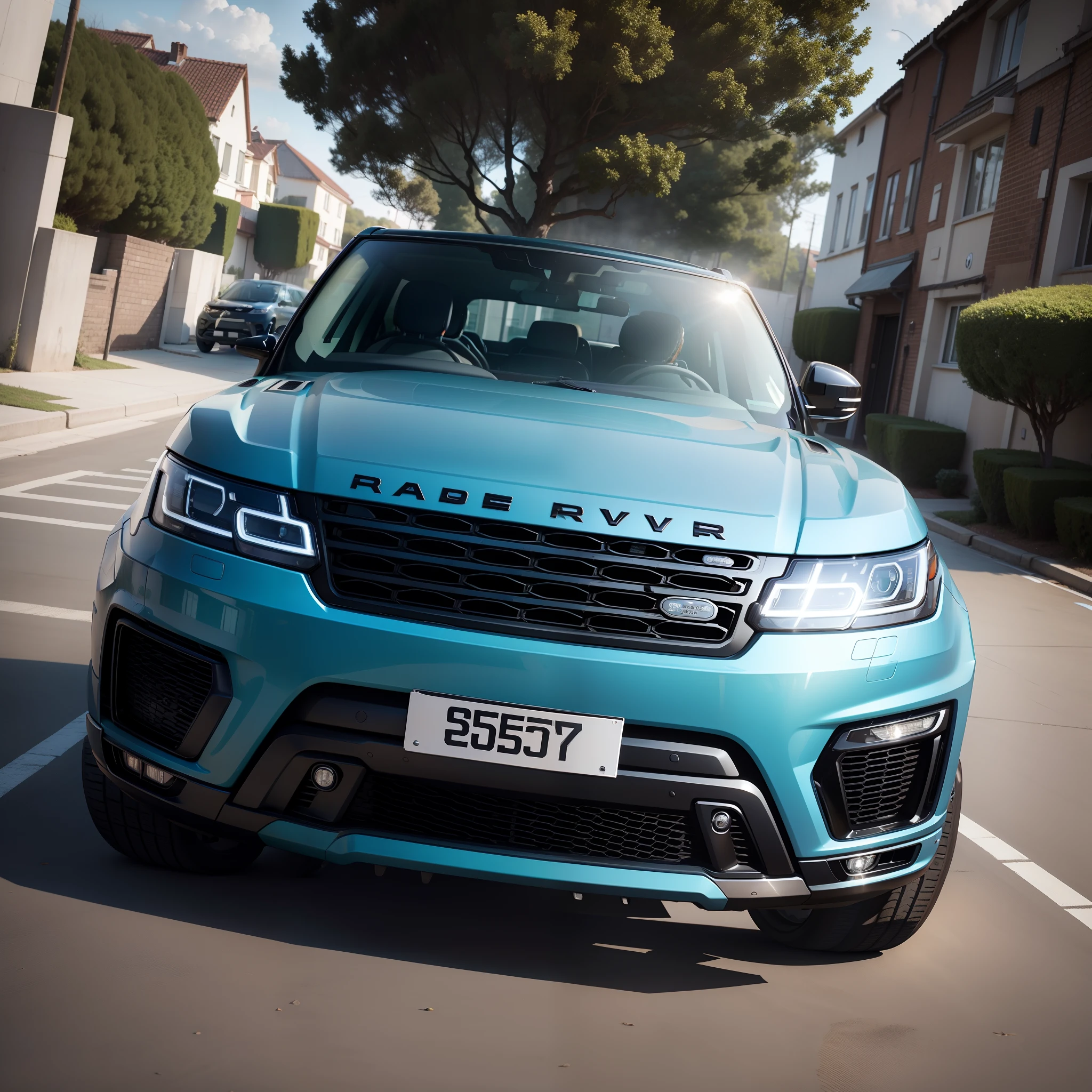 Range Rover Sport in light blue