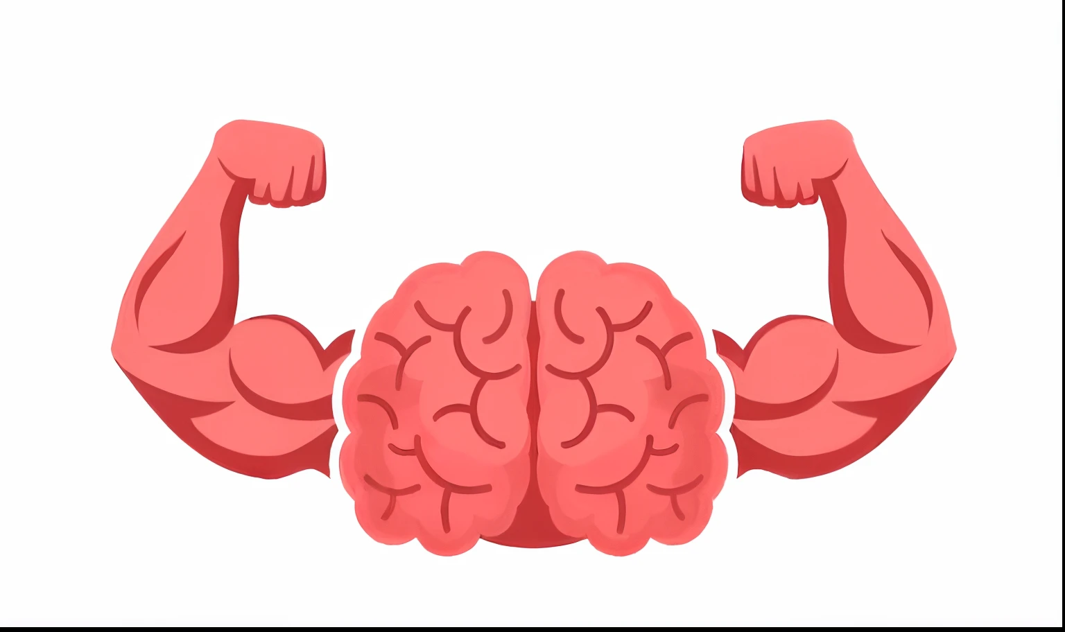 a brain with muscles showing the muscles, estimulante nootropic, Brains, neuroscience, human brain, featuring brains, brains, corpo caloso cerebral, neurological marvel, big brain, strong artificial intelligence, Defined muscles, brain visible, highly symmetric body parts, rugas e tecidos musculares, featuring pink brains, swollen muscles, anatomia cerebral, brain connected to computer