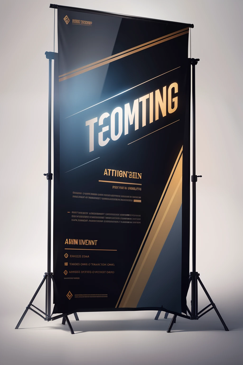 artistic banner template for event production