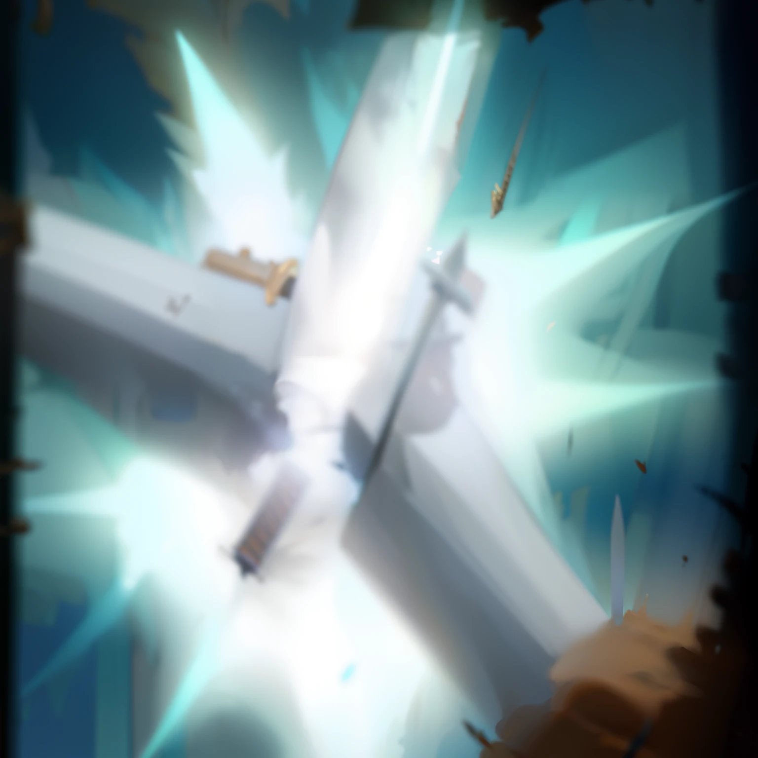 The broken sword contains ancient mysterious powers。