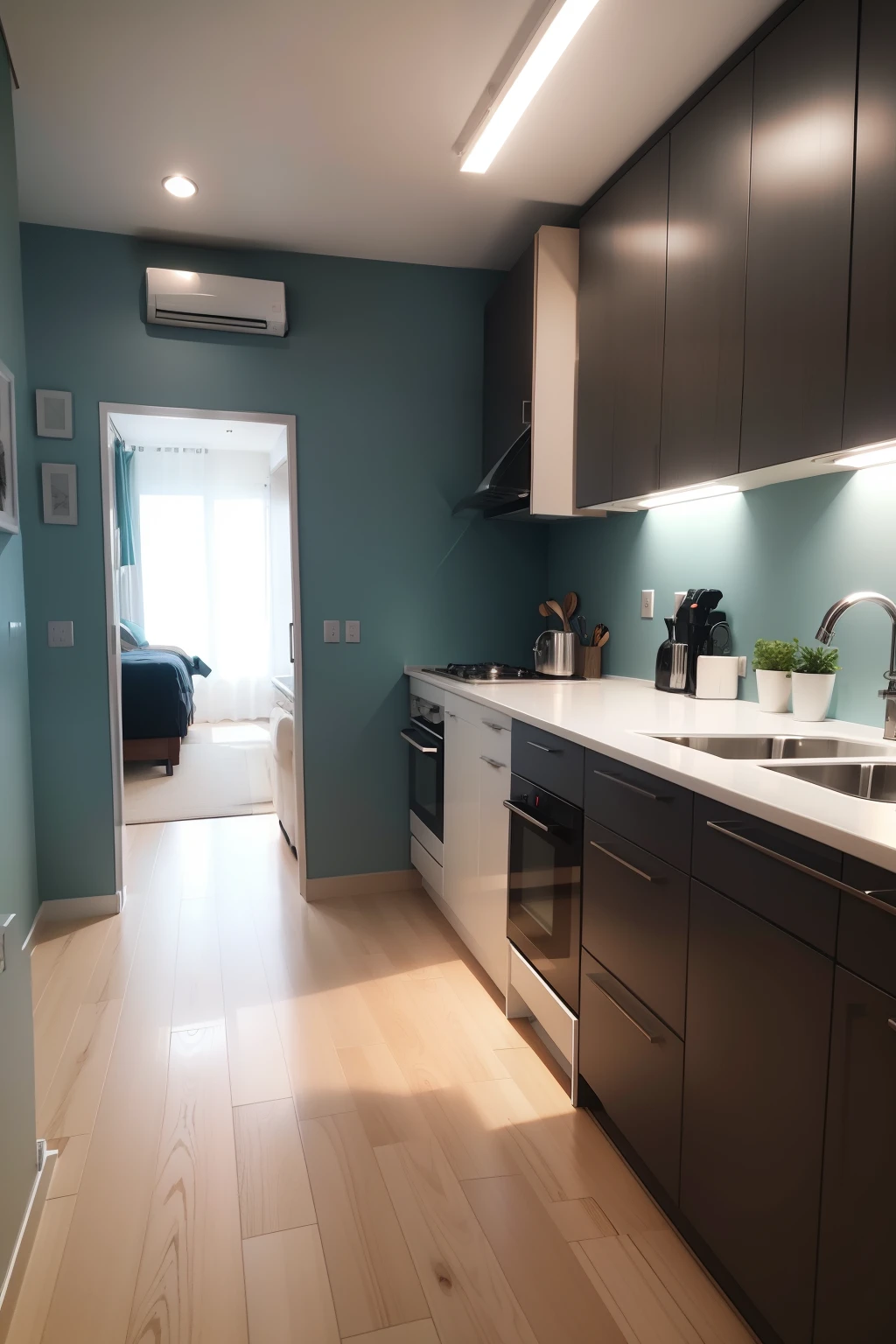 modern flat renovation in classic interrior design