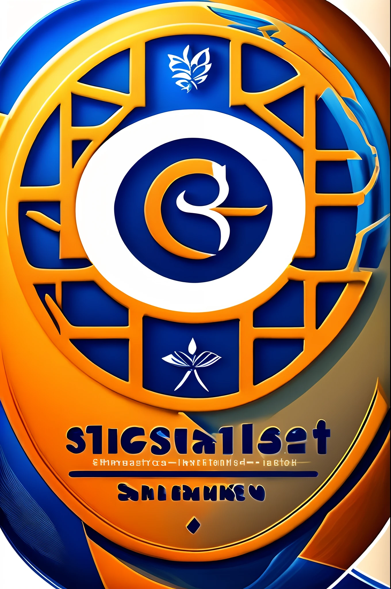 Logo of student class, named by miraculous generation. Has the colours of orange and blue. Circle shape logo. Its slogan is Embracing excellence,Creating impact.