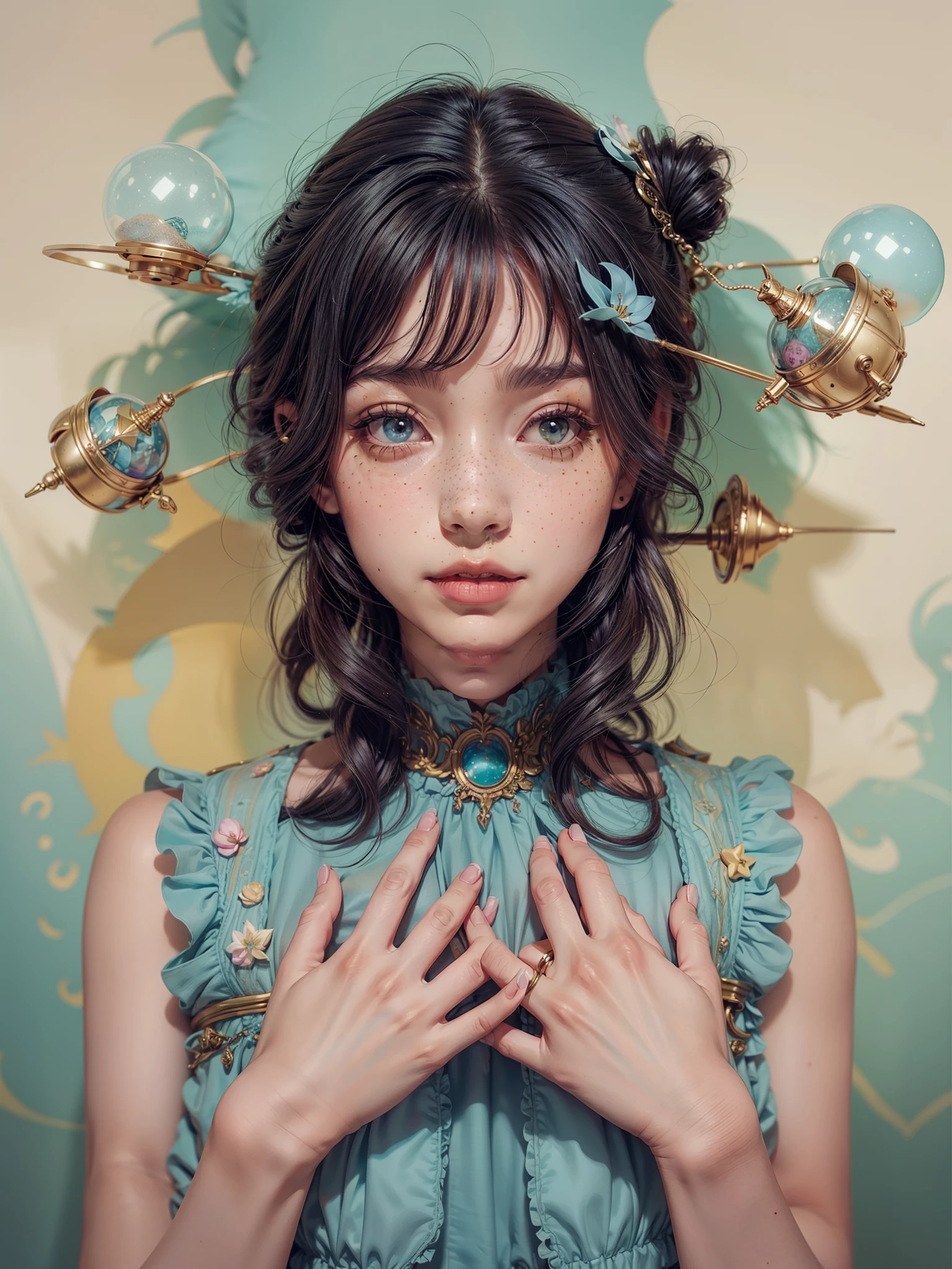 girl、Photo、Fantastical、(Loretta Luxe:1.3)、PastelColors、hitornfreckles、surrealism:1.1