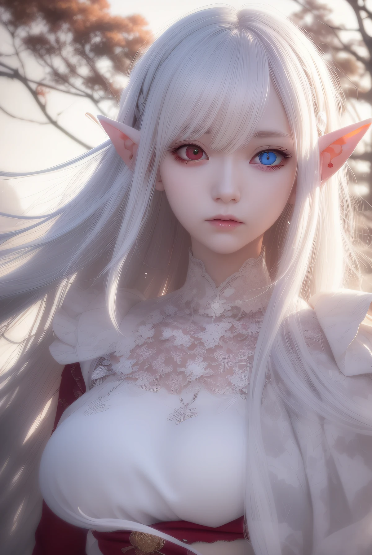 Clear blue eyes