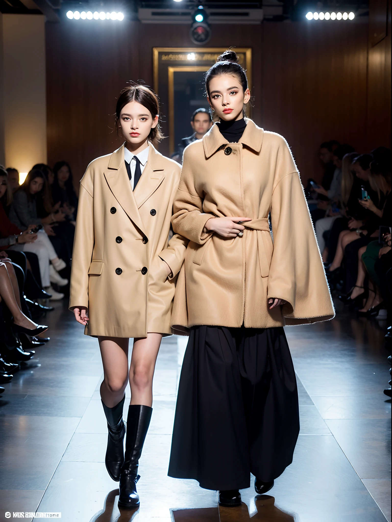 um desfile de moda conceitual, Temporada Moscou, Fashion influencer trends, pessoas normais urbanas, Trend in Fashio magazine