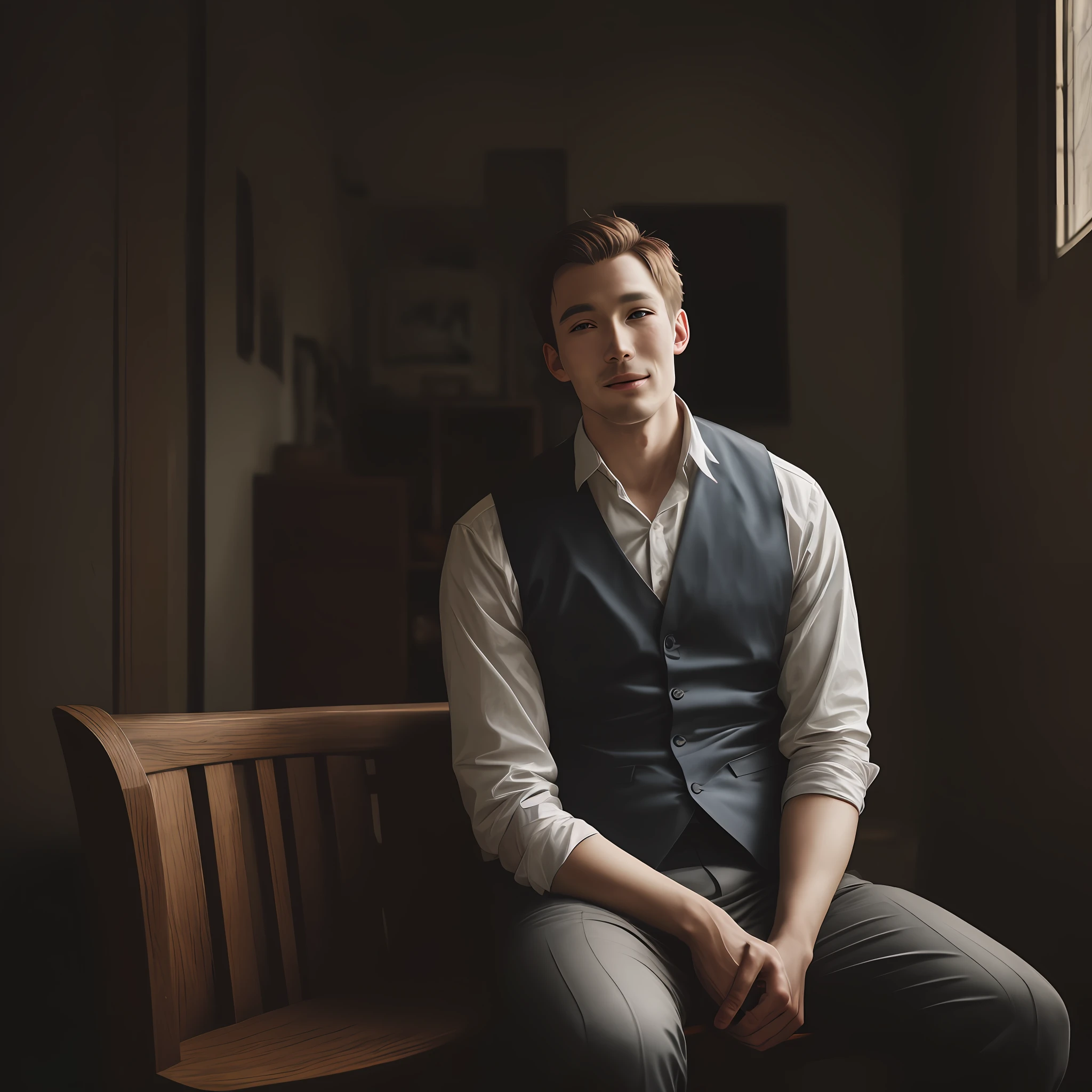 Man seated