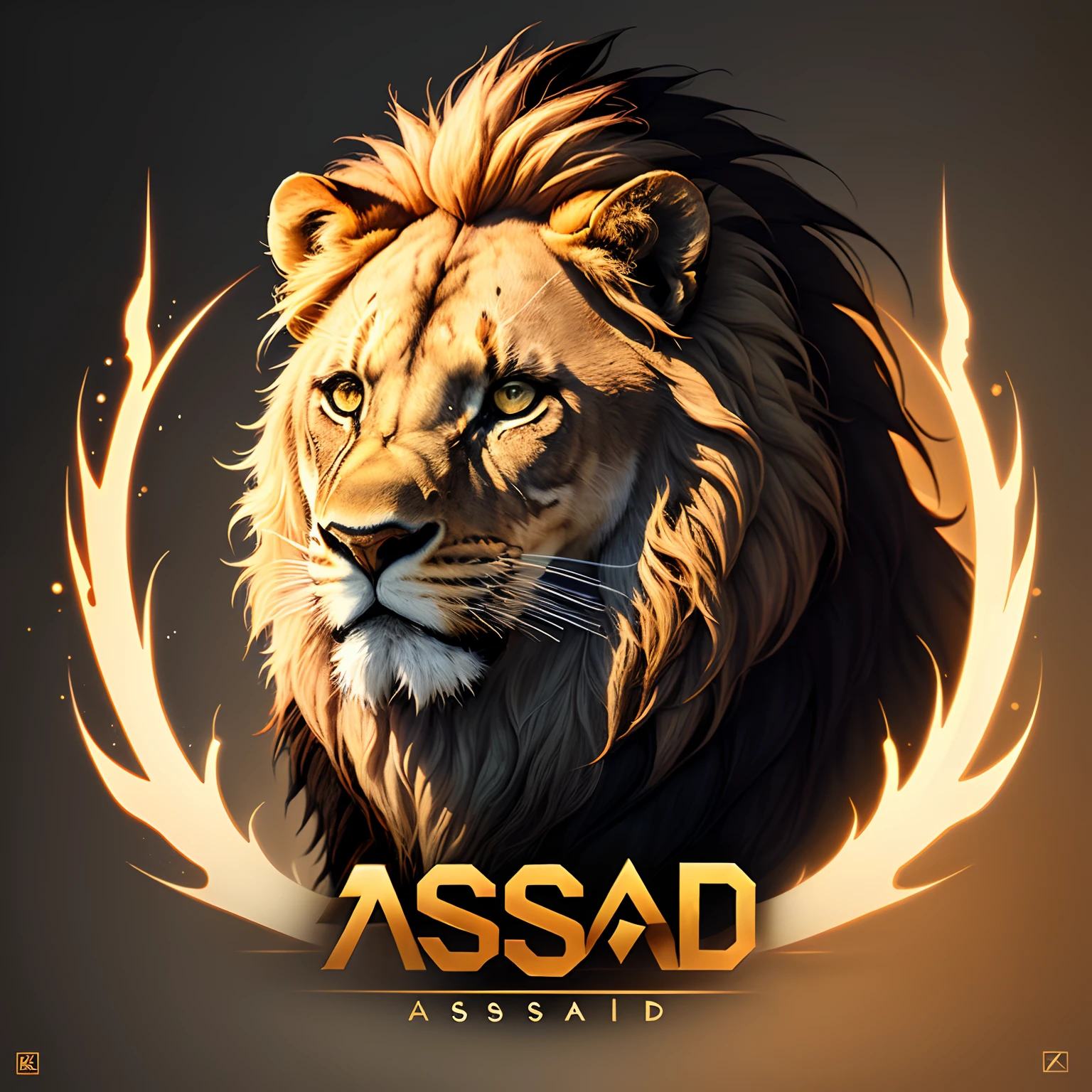 ASAD name logo with lion