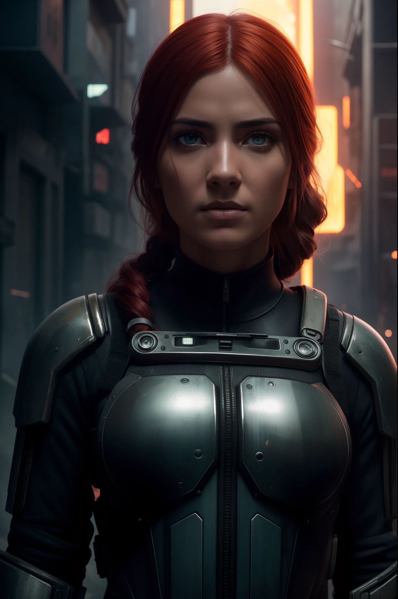 fotografia, Hasselblad, intrincado, natural lighting, (pele fosca), (Rugas), (Sardas:0.5), Bokeh, (Poros), ((cores vibrantes)), fire in the background, red hair, close up retrato foto RAW da mulher sks, inspirado em fallout, Mad Max e Waterworld, ,absurdos, Rosto detalhado, post-apocalyptic atmosphere in 1930', An SKS woman in sturdy power armor holding a rifle with both hands, ((Sucata)), (escombros), ((lixo)), ((lixo)), (((Carros))) encher as ruas, descansar, corrosion, senso de escala, beleza sublime do ambiente grandioso, epics, cinematic composition, Volumetric lighting, linhas definidas, Fundo desfocado, cores saturadas, strong flowering, ((fotorrealista)) panorama por Ed Blinkey, Atey Ghailan, Directed by: Jeremy Mann, Greg Manxadinho, Antonio Moro, intrincado, High detail, foco nítido, Dramatic, Directed by: Greg Rutkowski, realismo, beautiful and detailed lighting, Sombras, Directed by: Jeremy Lipking, Directed by: Antonio J. Manzanedo, Directed by: Frederic Remington, Directed by: HW Hansen, Directed by: Charles Marion Russell, Directed by: William Herbert Dunton, Retrato detalhado cyberpunk (Pessoa SKS), Futurista Neon Reflexive Wear, scientific fiction, Robot Parts, Ismail Inceoglu Dragan Bibin Hans Thoma Greg Rutkowski Alexandros Pyromallis Nekro Rene Margitte Ilustrado, rosto perfeito, machine face, detalhes finos, sombreado realista, intrincado, elegante, Detailed film still of portrait Neon operator SKS woman in the movie Blade Runner, messy ponytail, cyberpunk futurista, neon light, pelagem inchada reflexiva, Decorated with traditional Japanese by Smail Inceoglu, Dragan Bibin, Hans Thoma, Greg Rutkowski, Alexandros Pyromallis, Nekro, ilustrado, rosto perfeito, detalhes finos, sombreado realista, fino - rosto, cara bonita