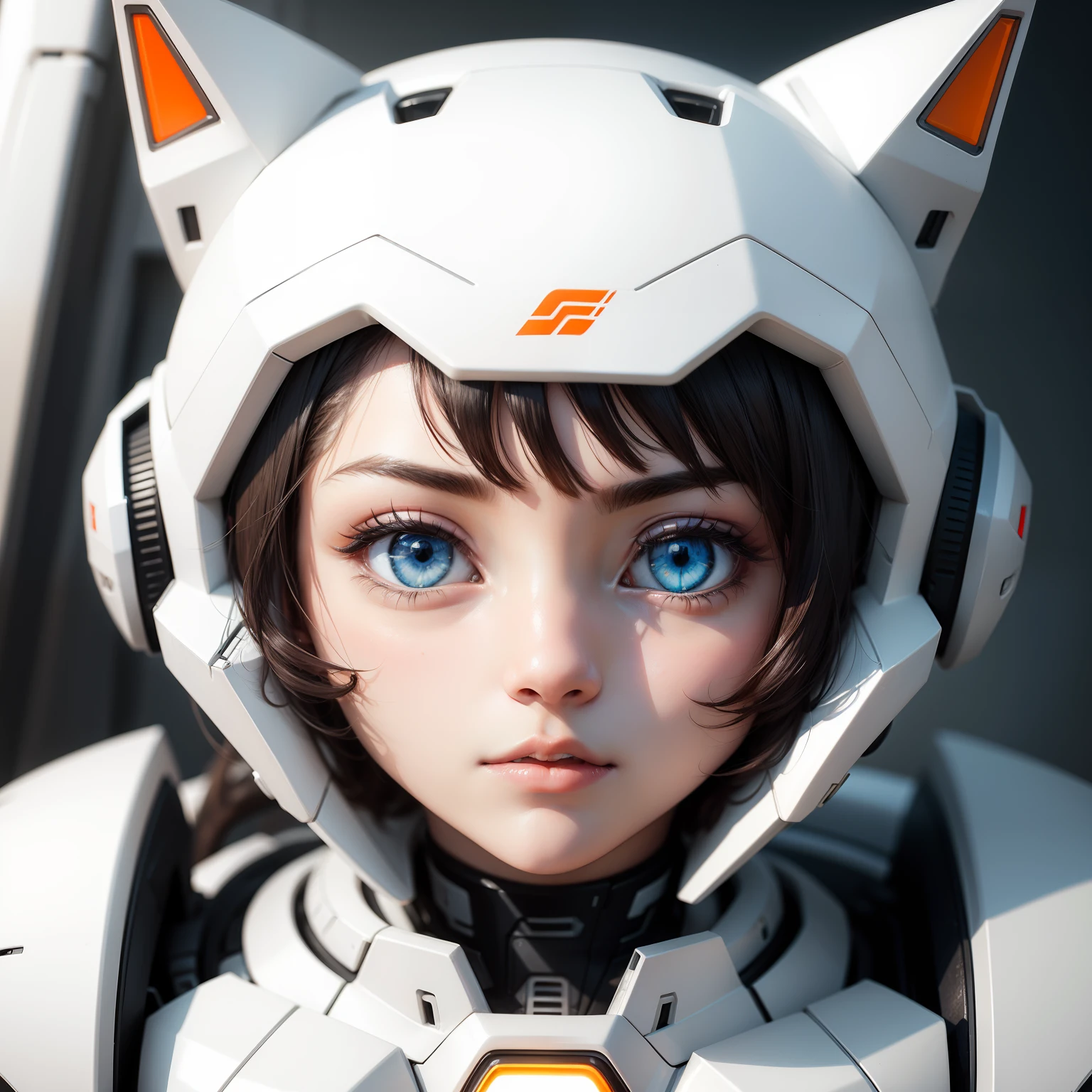 catss,white colors,Technologie,mirai,Machinary,Stupid cute,head portrait