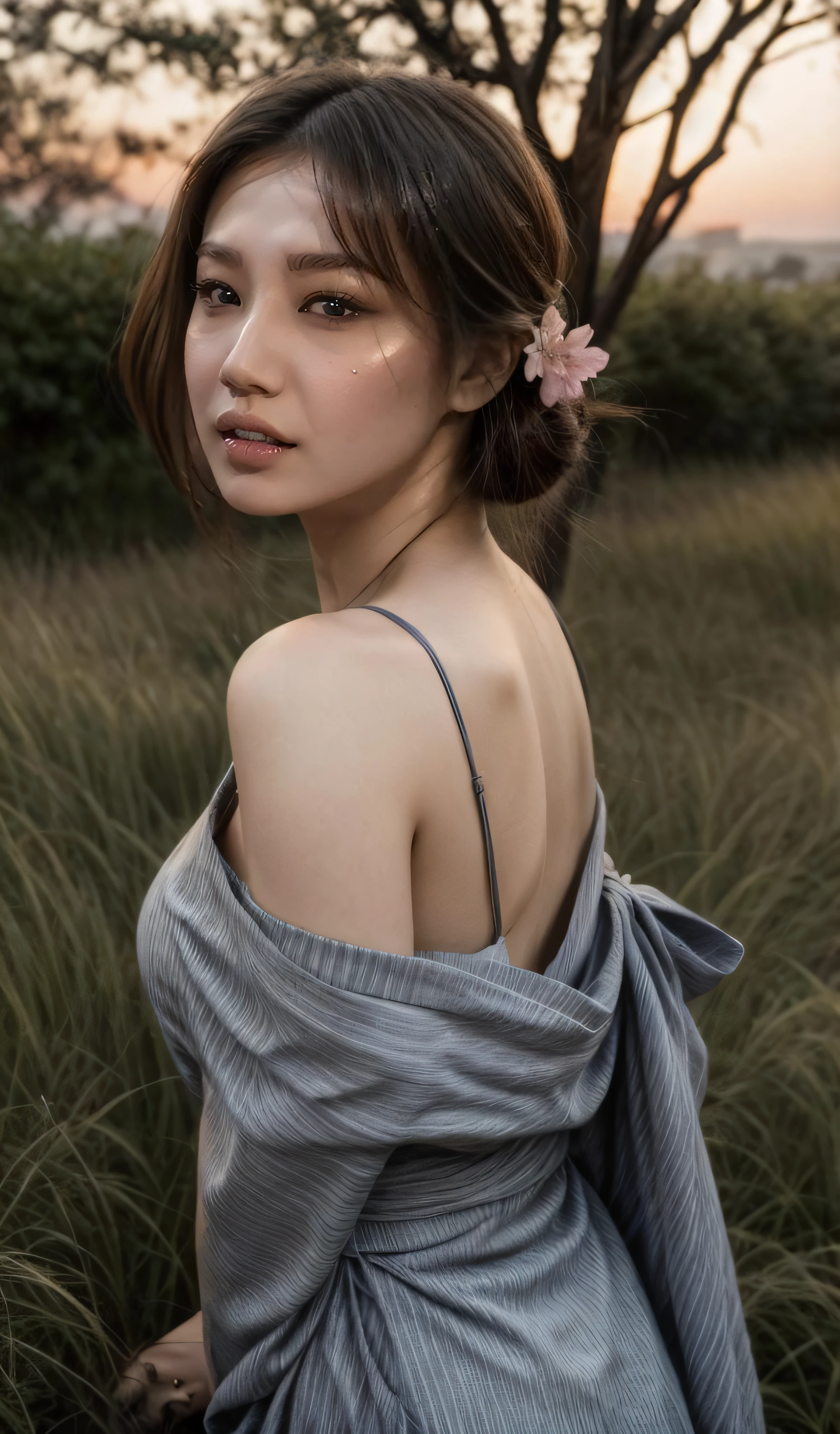 Beautiful asian girl with red lips, Her eyes shone like dreamy stars, glowing eyes, beautiful and detailed eyes, RAW photo,(high detailed skin:1), (realistic, photo-realistic:1.37), ultra high res, professional lighting , 8k uhd, dslr , high quality, film grain, Fujifilm XT3, RAW photo,, RAW photo,(high detailed skin:1), (realistic, photo-realistic:1.37), ultra high res, professional lighting , 8k uhd, dslr , high quality, film grain, Fujifilm XT3, RAW photo,