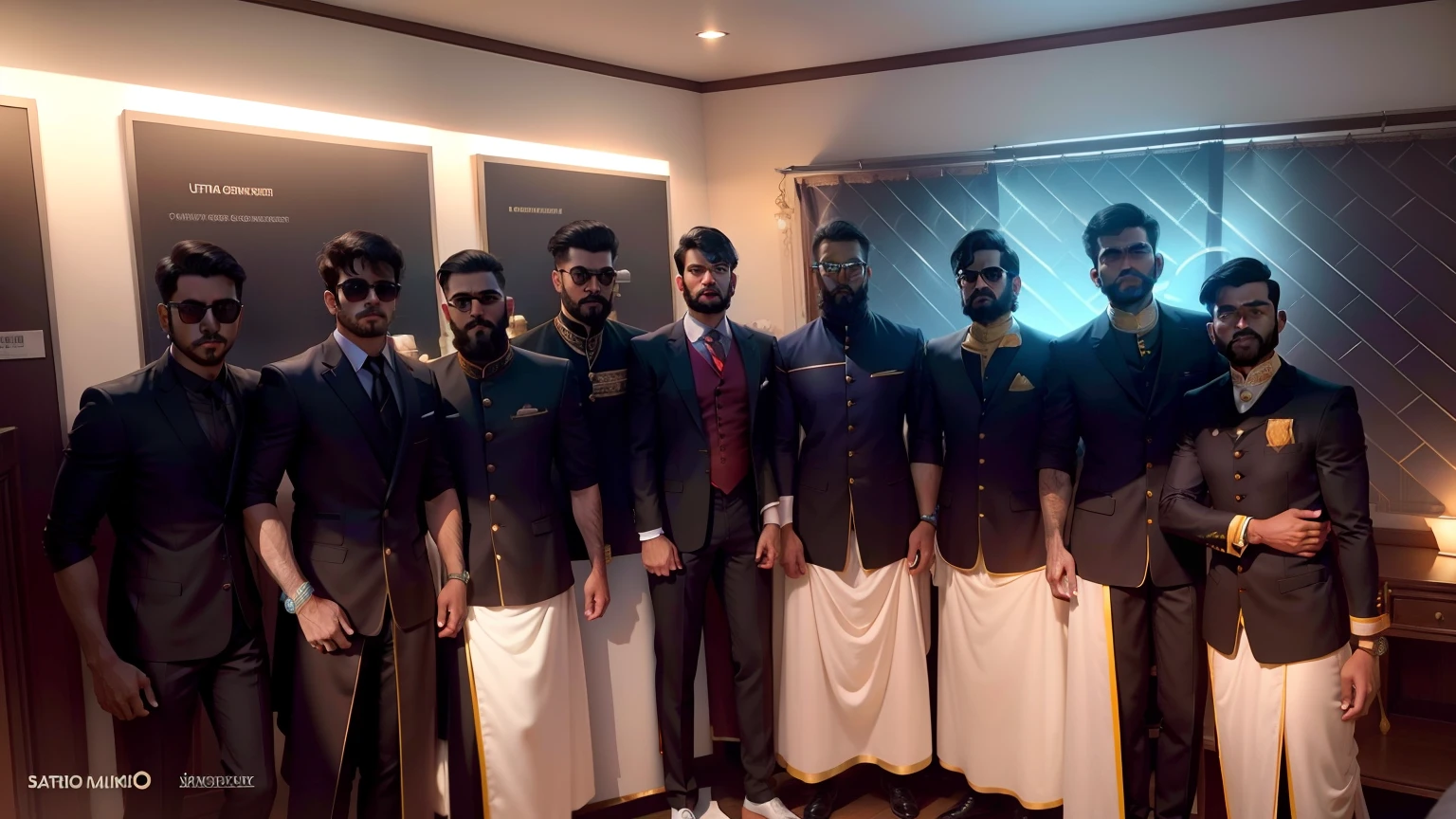 Change background with ultra realastic 8k and suitup the mobren featured dresses like indian fashion