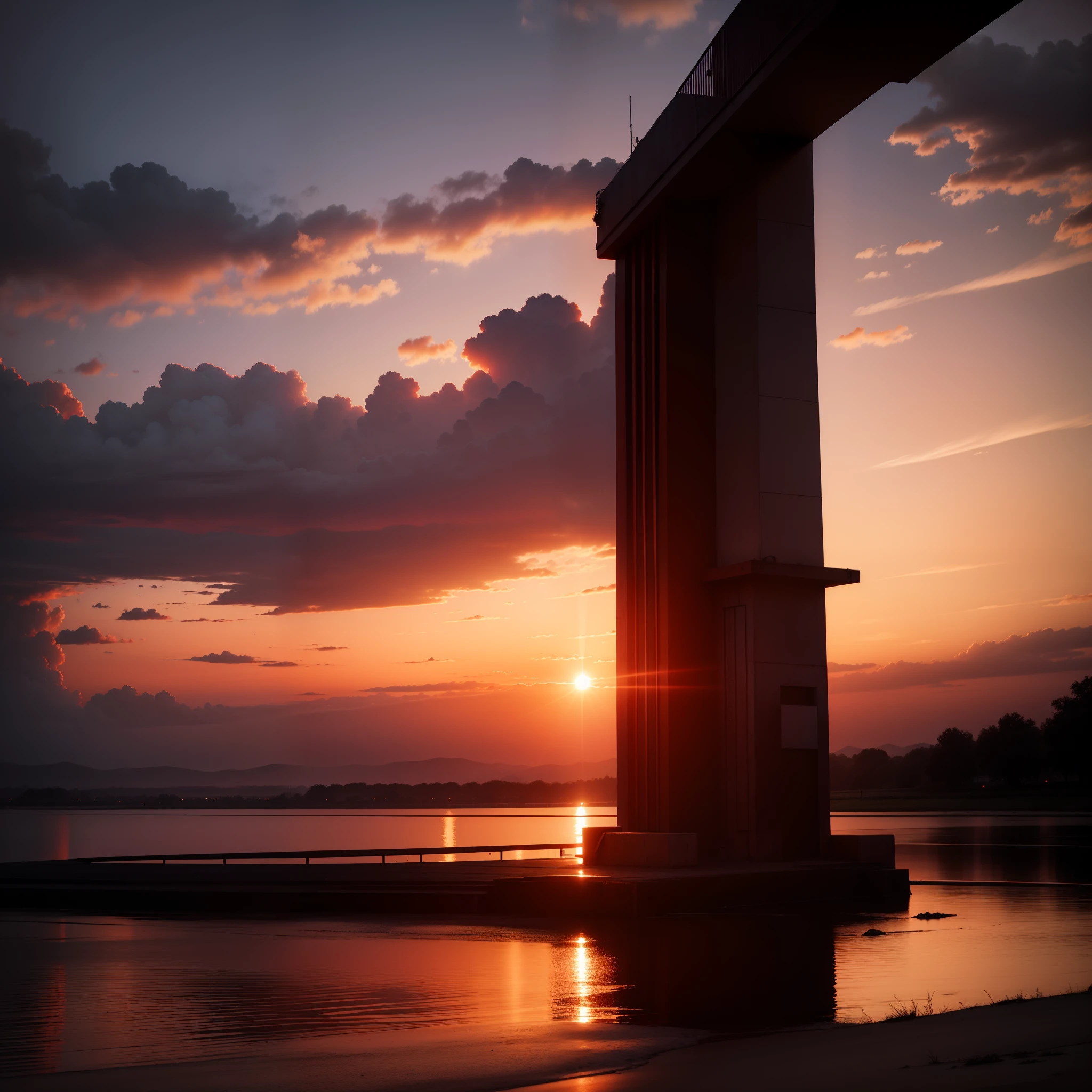 Reddish sunset